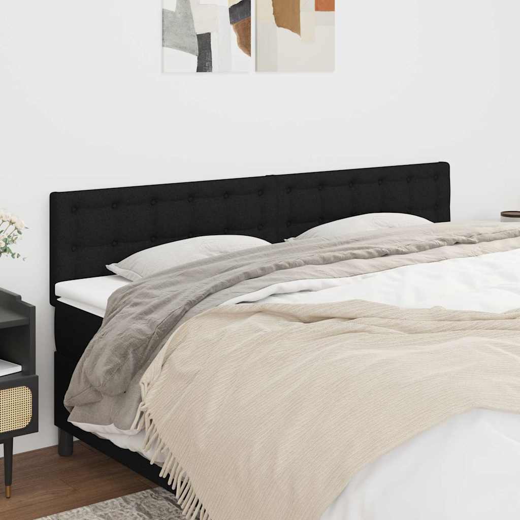 Vidaxl hoofdborden 2 st 80x5x78 88 cm stof zwart
