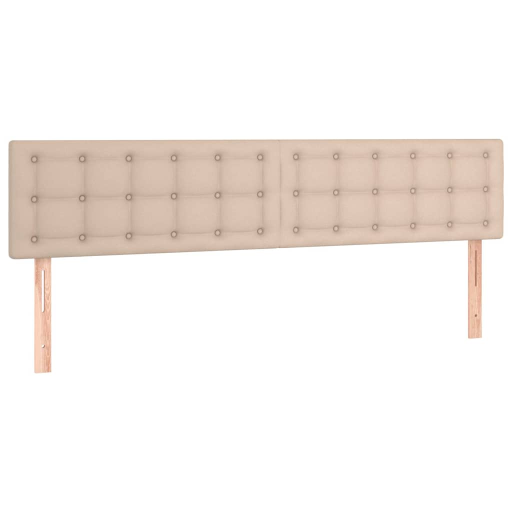 Vidaxl hoofdborden 2 st 80x5x78 88 cm kunstleer cappuccinokleurig