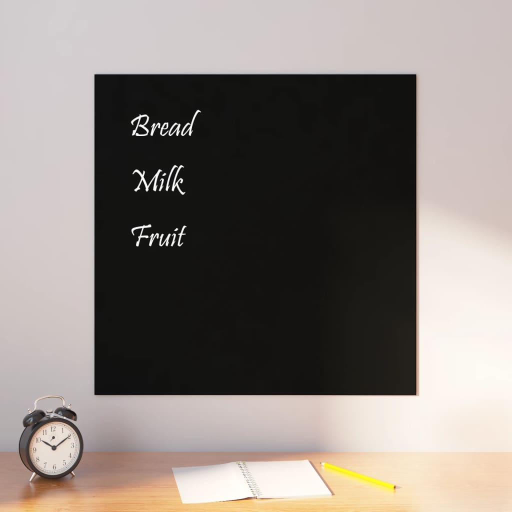 VidaXL Magneetbord wandgemonteerd 60x60 cm gehard glas