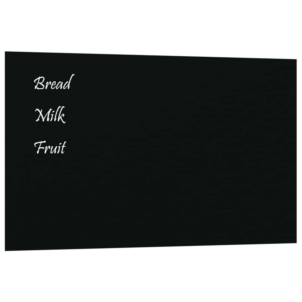 VidaXL Magneetbord wandgemonteerd 100x60 cm gehard glas zwart