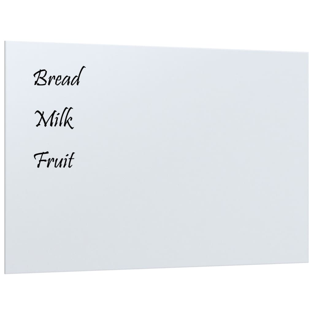 VidaXL Magneetbord wandgemonteerd 60x40 cm gehard glas wit