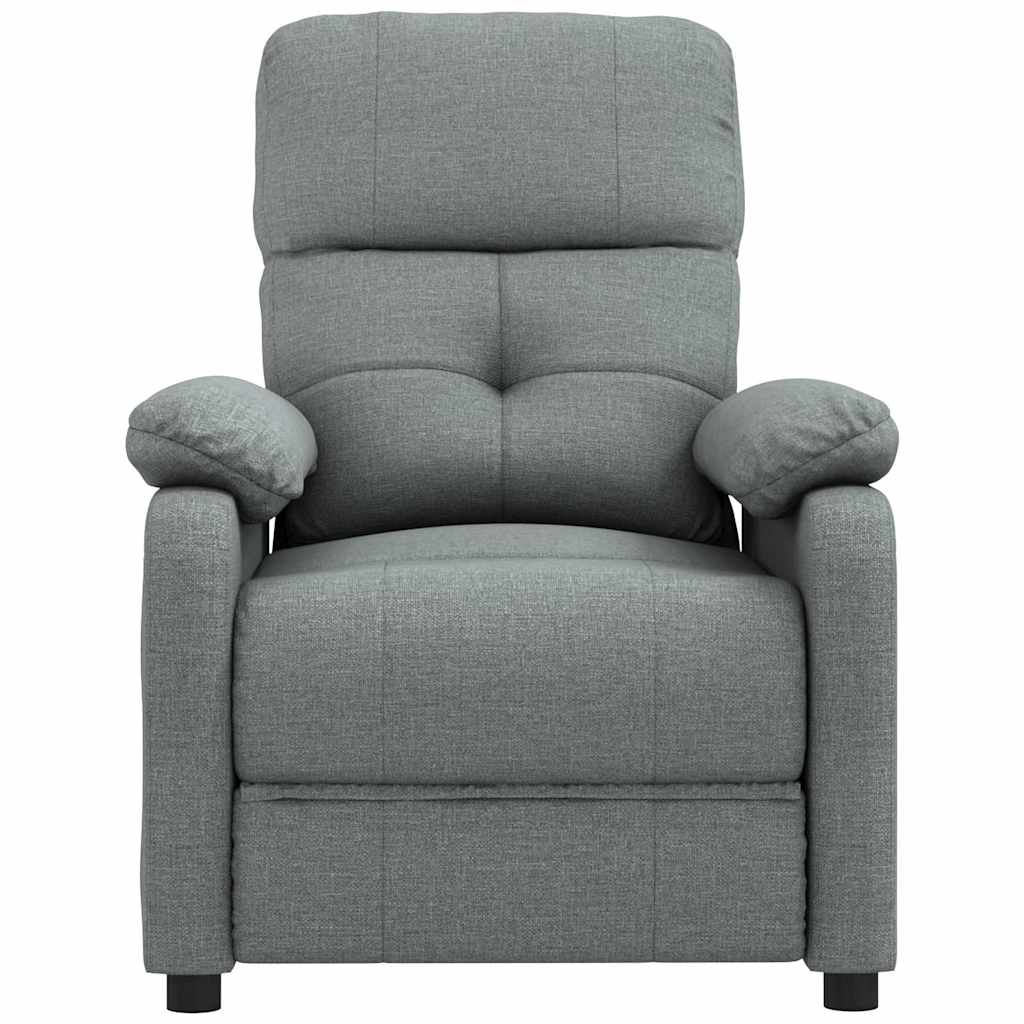 Vidaxl massagestoel stof donkergrijs