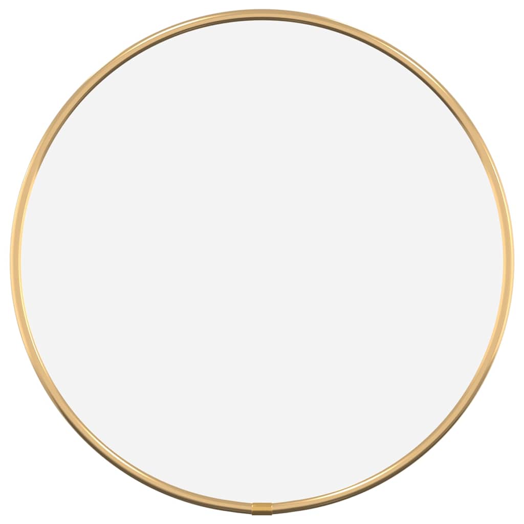Vidaxl wandspiegel rond ø30 cm goudkleurig
