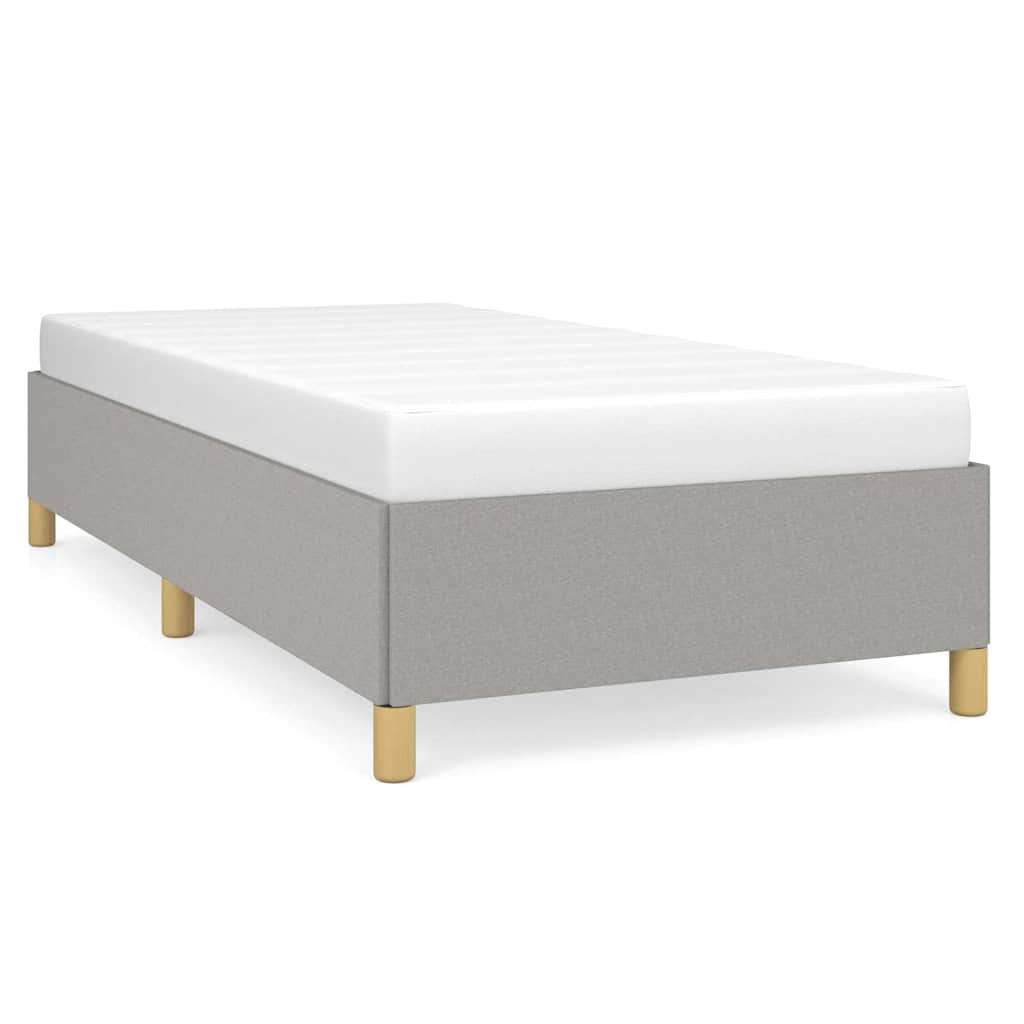 Vidaxl bedframe zonder matras 90x200 cm stof lichtgrijs