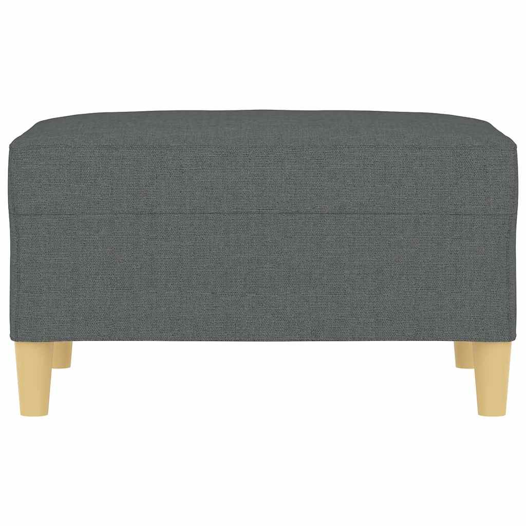 Vidaxl voetenbank 70x55x41 cm stof donkergrijs