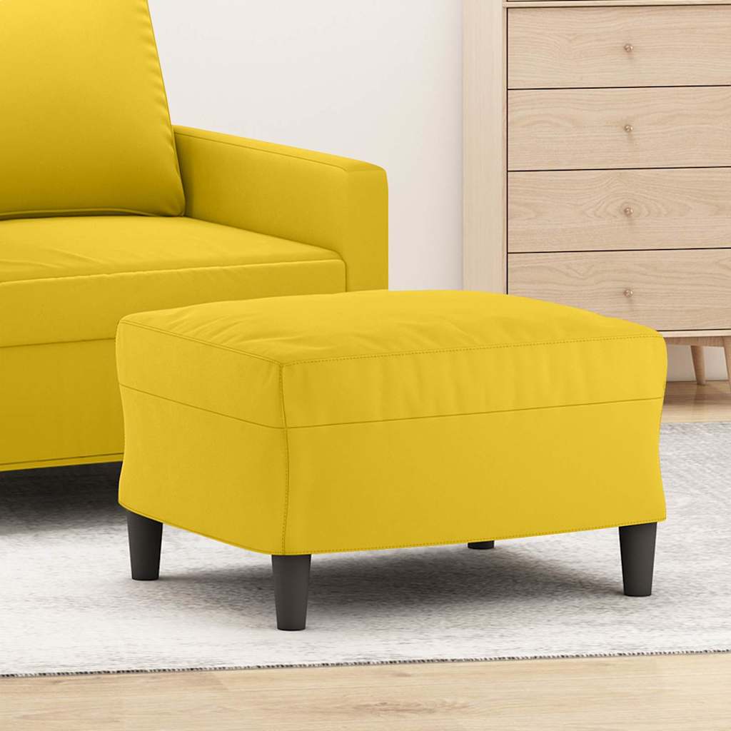 Vidaxl voetenbank 60x50x41 cm fluweel geel