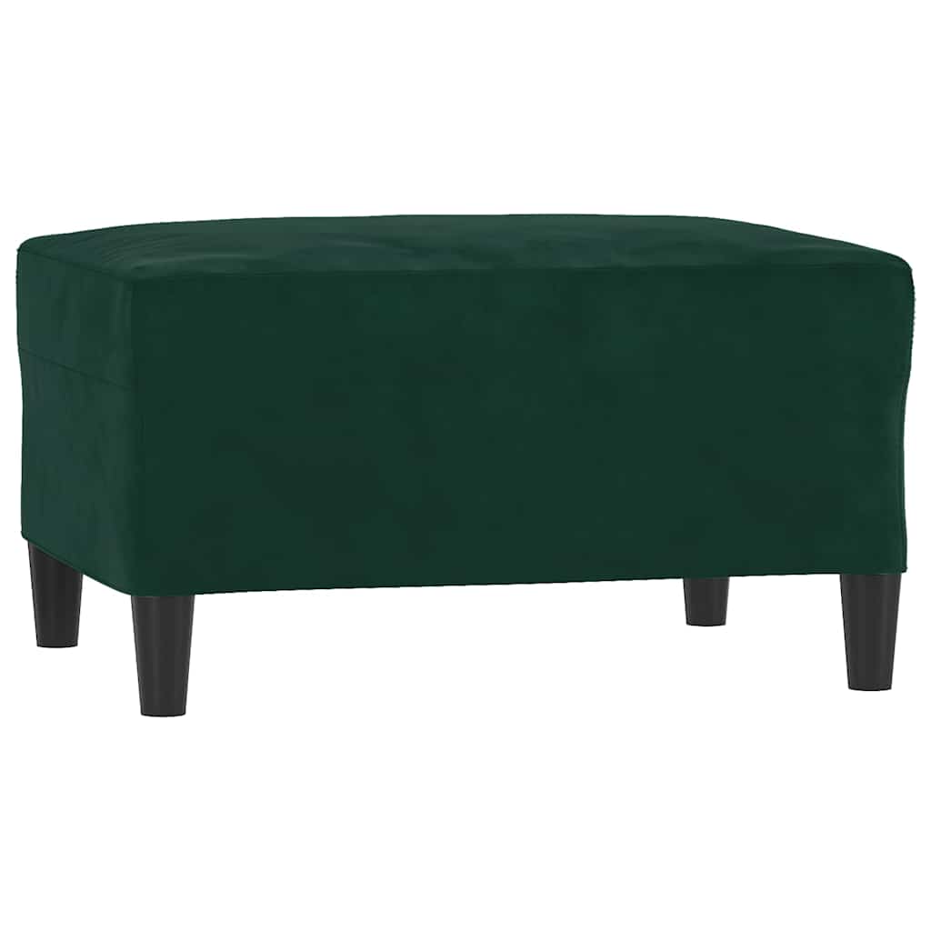 Vidaxl voetenbank 70x55x41 cm fluweel donkergroen