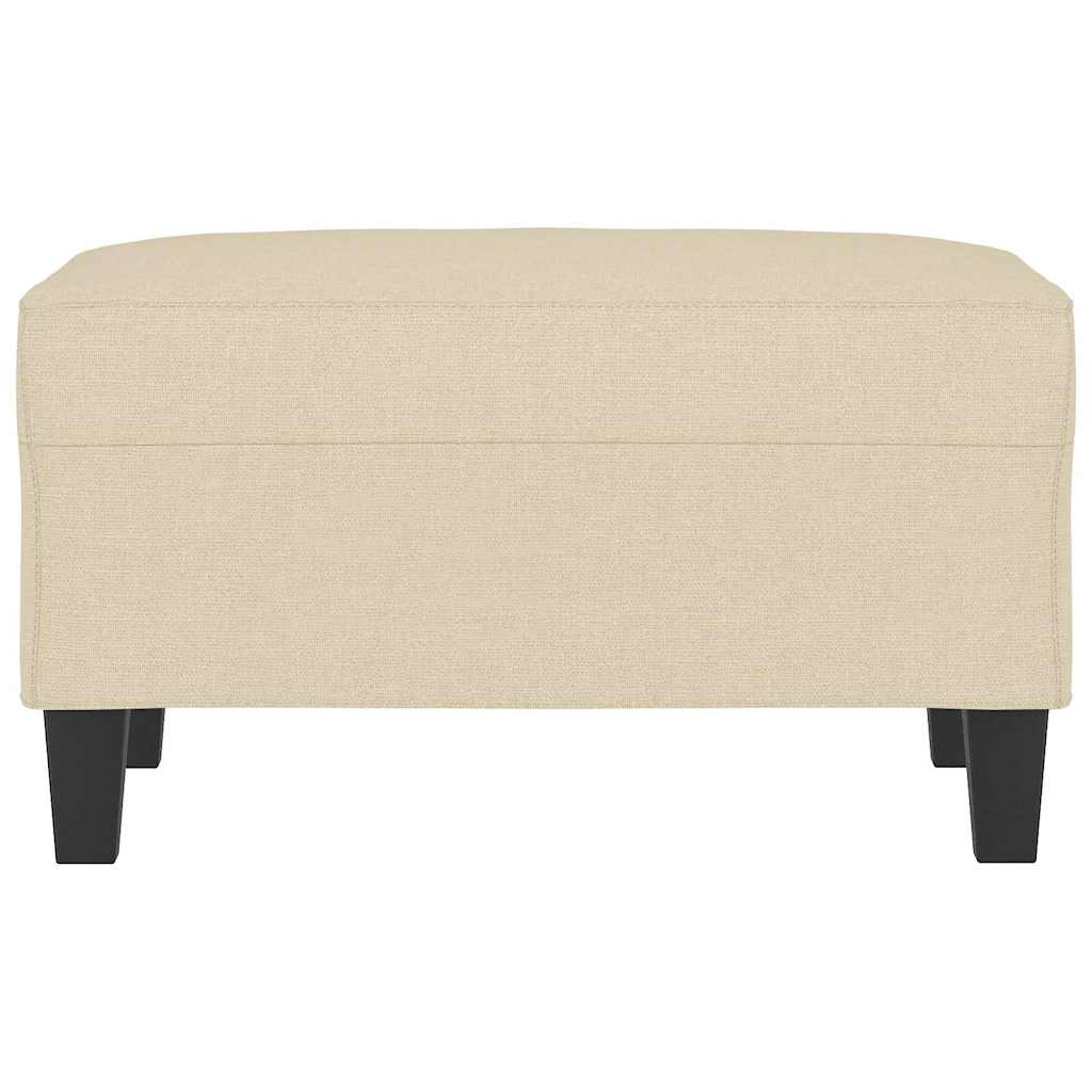 Vidaxl voetenbank 70x55x41 cm stof crèmekleurig