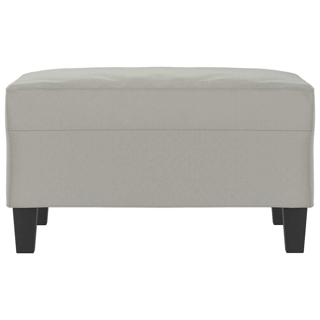 Vidaxl voetenbank 70x55x41 cm microvezelstof lichtgrijs
