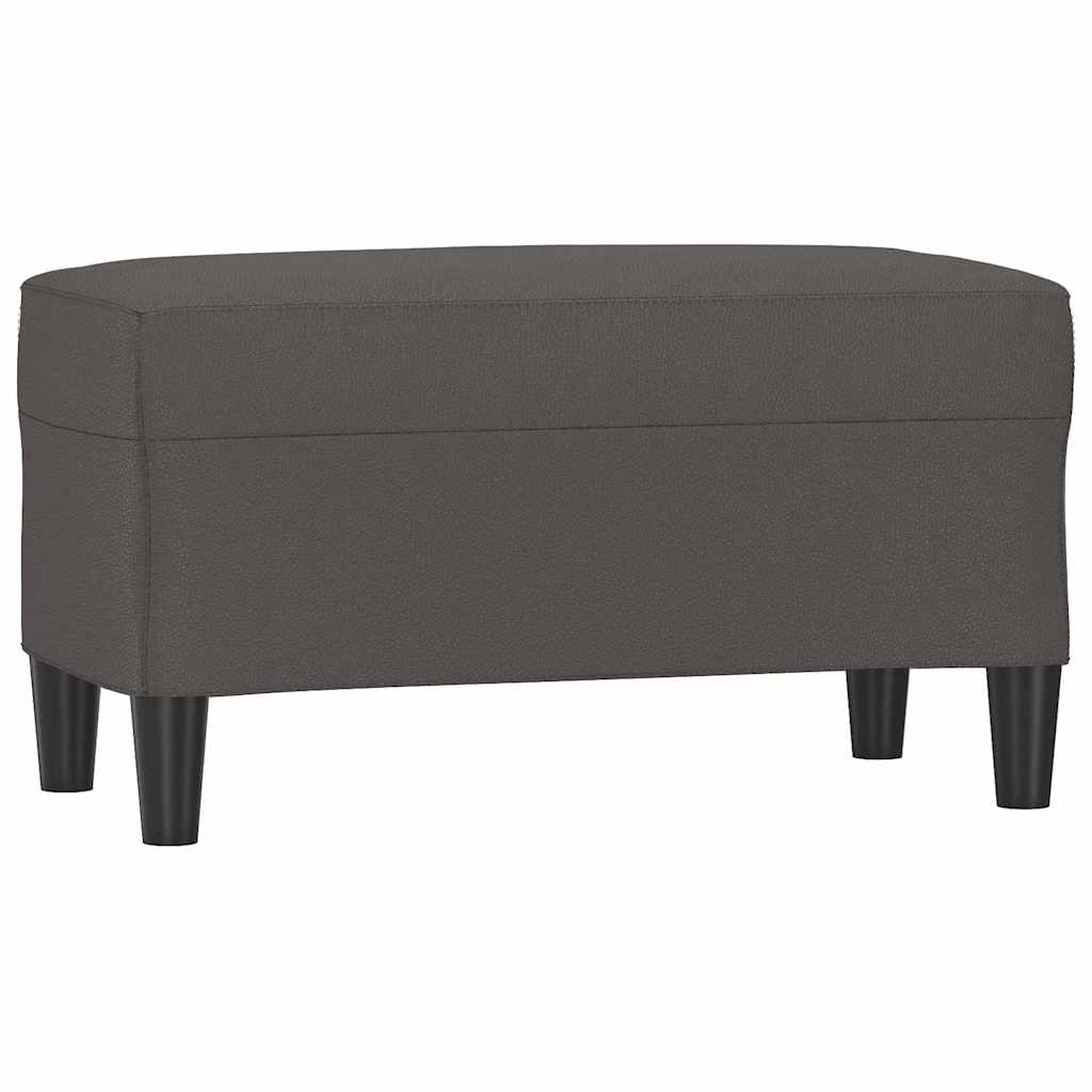 Vidaxl bankje 70x35x41 cm kunstleer grijs