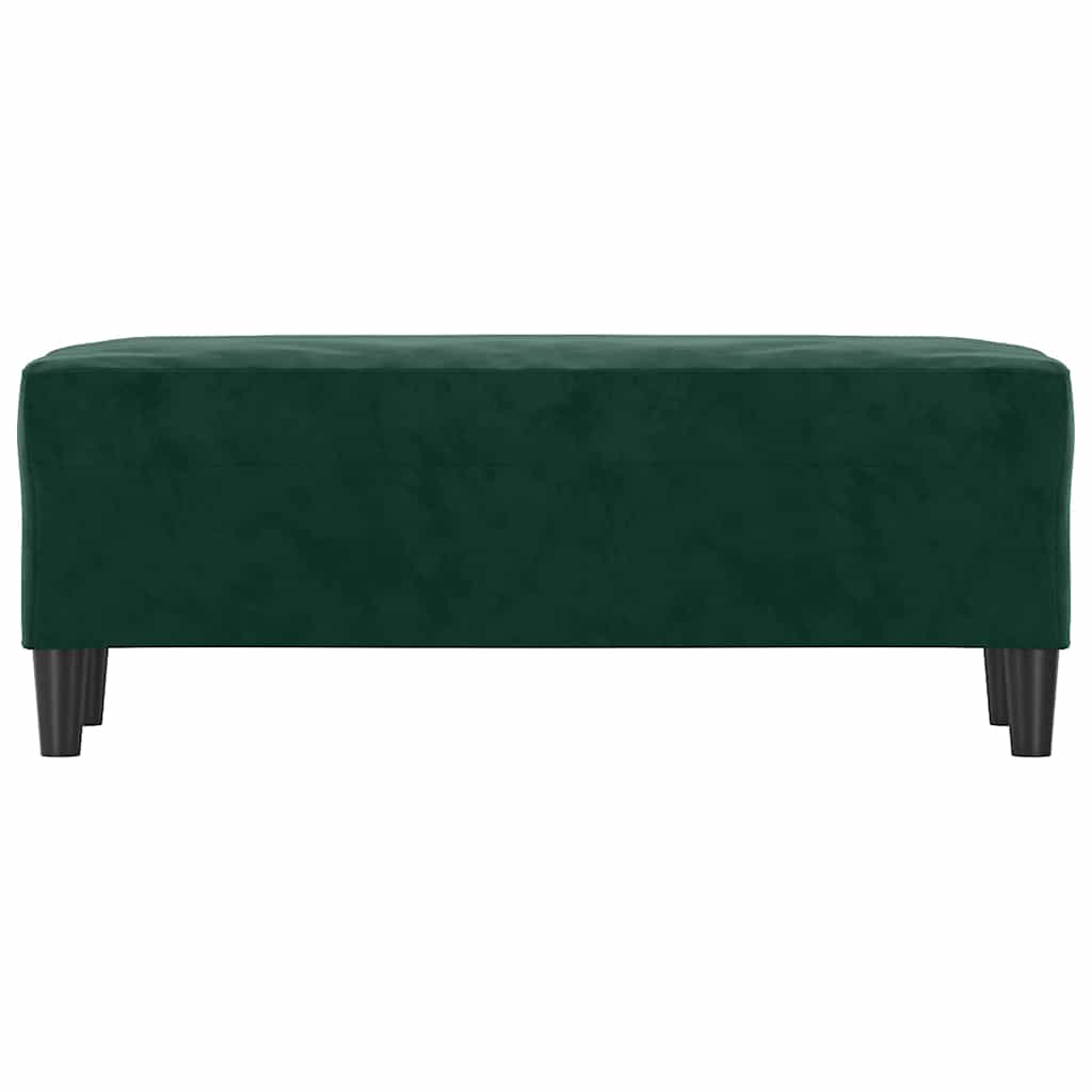 Vidaxl bankje 100x35x41 cm fluweel donkergroen