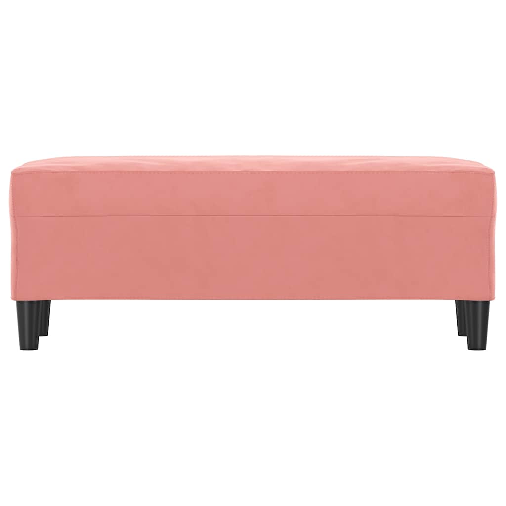 Vidaxl bankje 100x35x41 cm fluweel roze