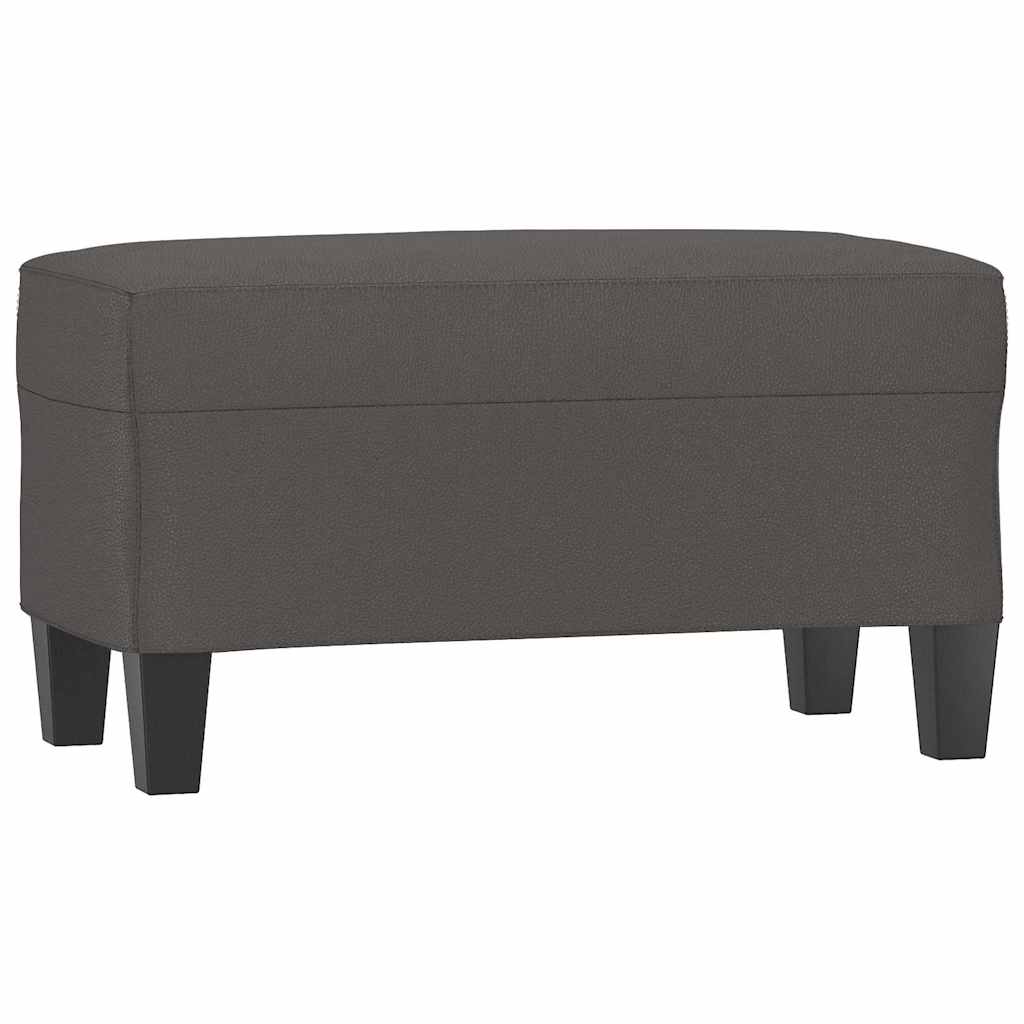 Vidaxl bankje 70x35x41 cm kunstleer grijs