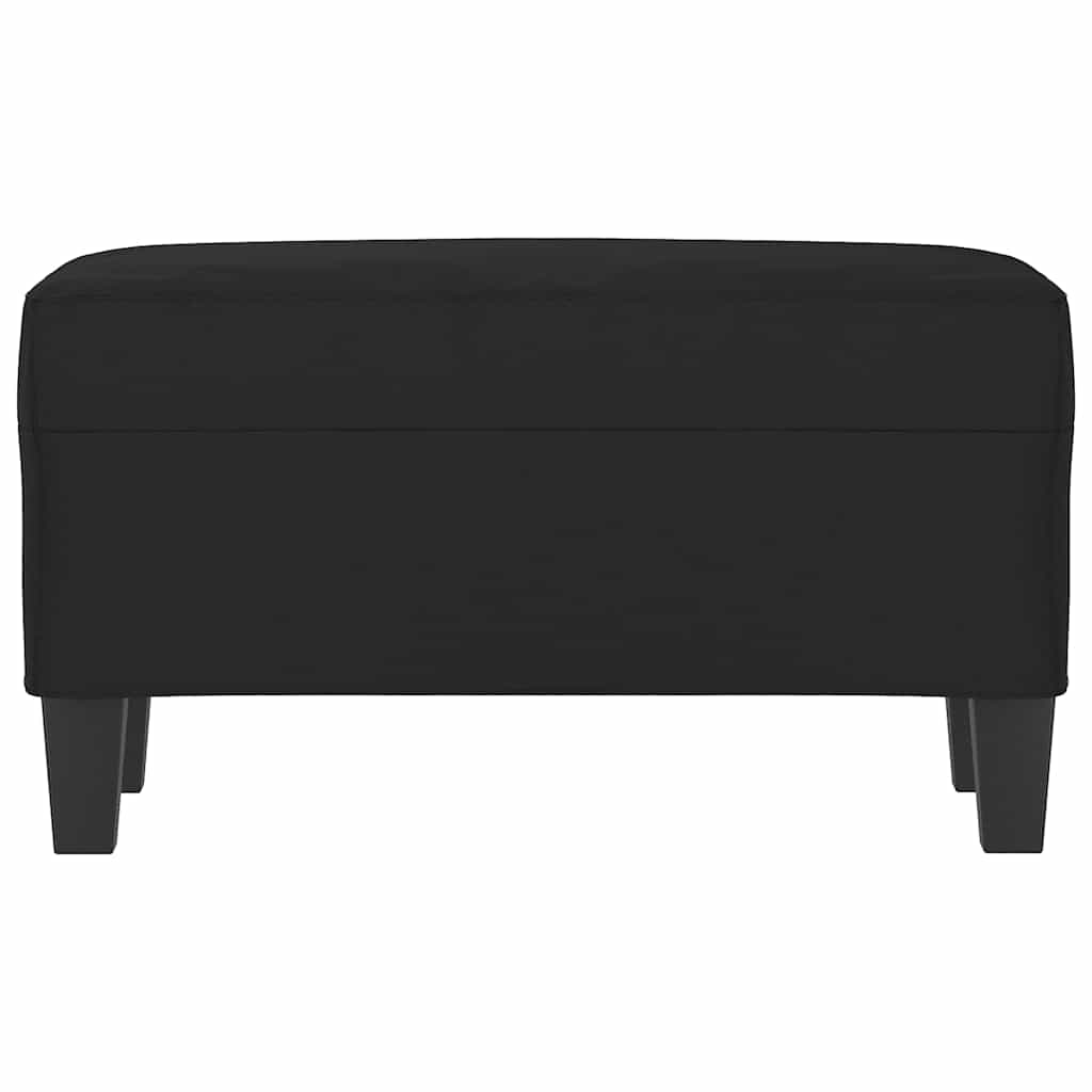 Vidaxl bankje 70x35x41 cm microvezelstof zwart