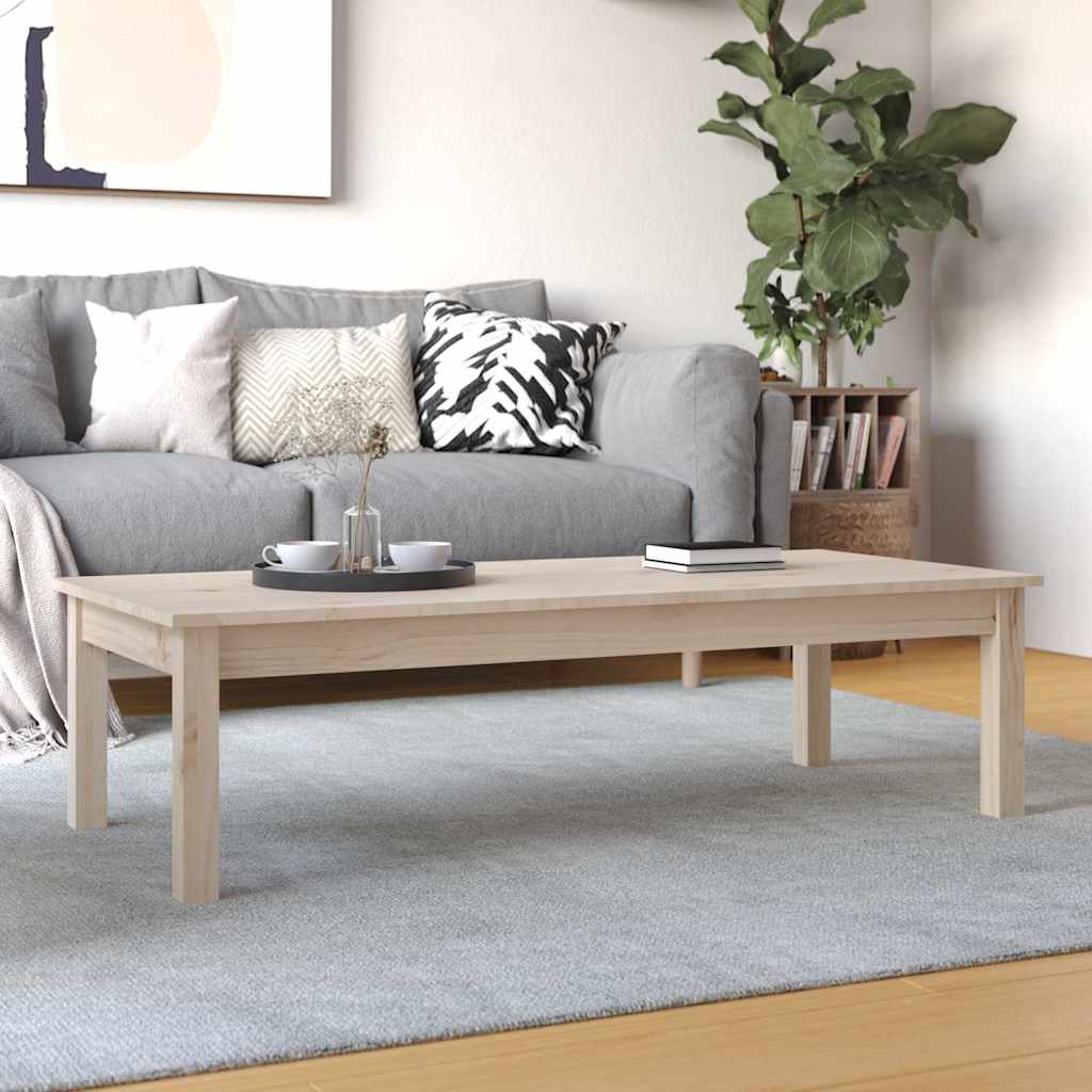 Vidaxl salontafel 110x50x30 cm massief grenenhout