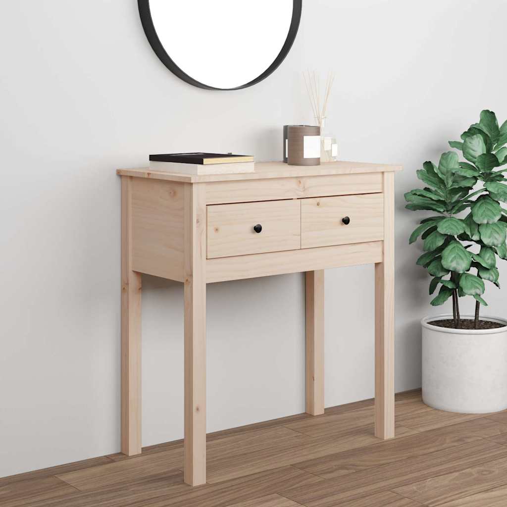 Vidaxl wandtafel 70x35x75 cm massief grenenhout