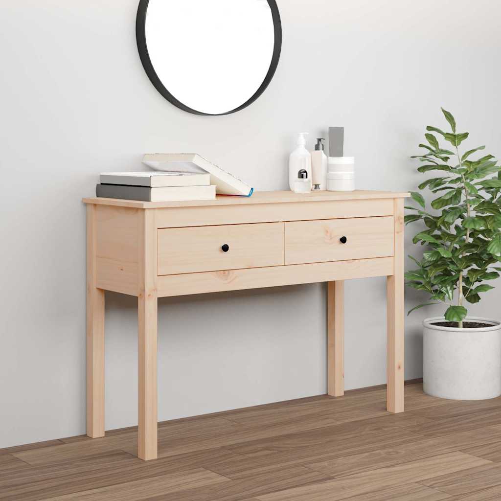 Vidaxl wandtafel 100x35x75 cm massief grenenhout
