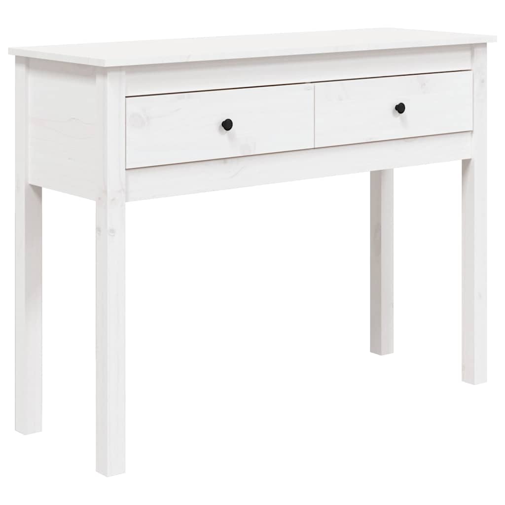 Vidaxl wandtafel 100x35x75 cm massief grenenhout wit