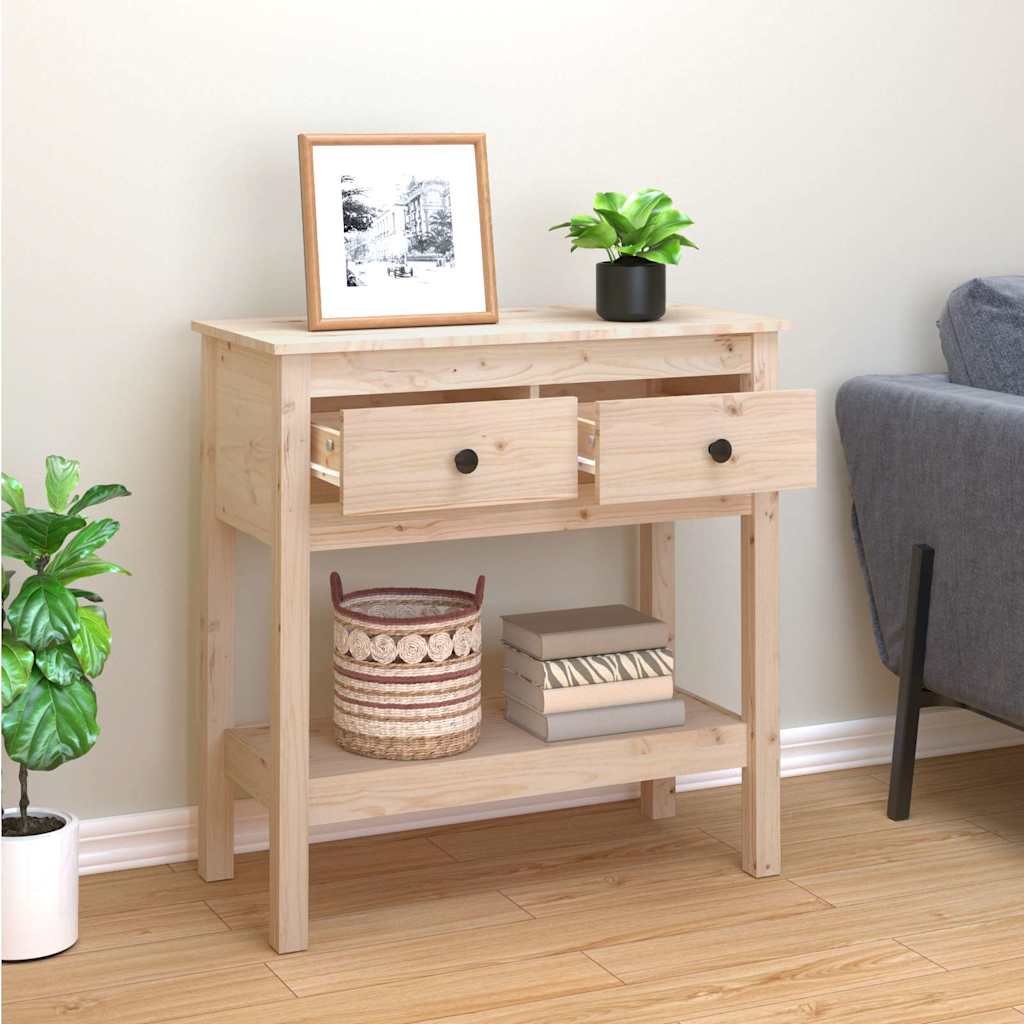 Vidaxl wandtafel 75x35x75 cm massief grenenhout