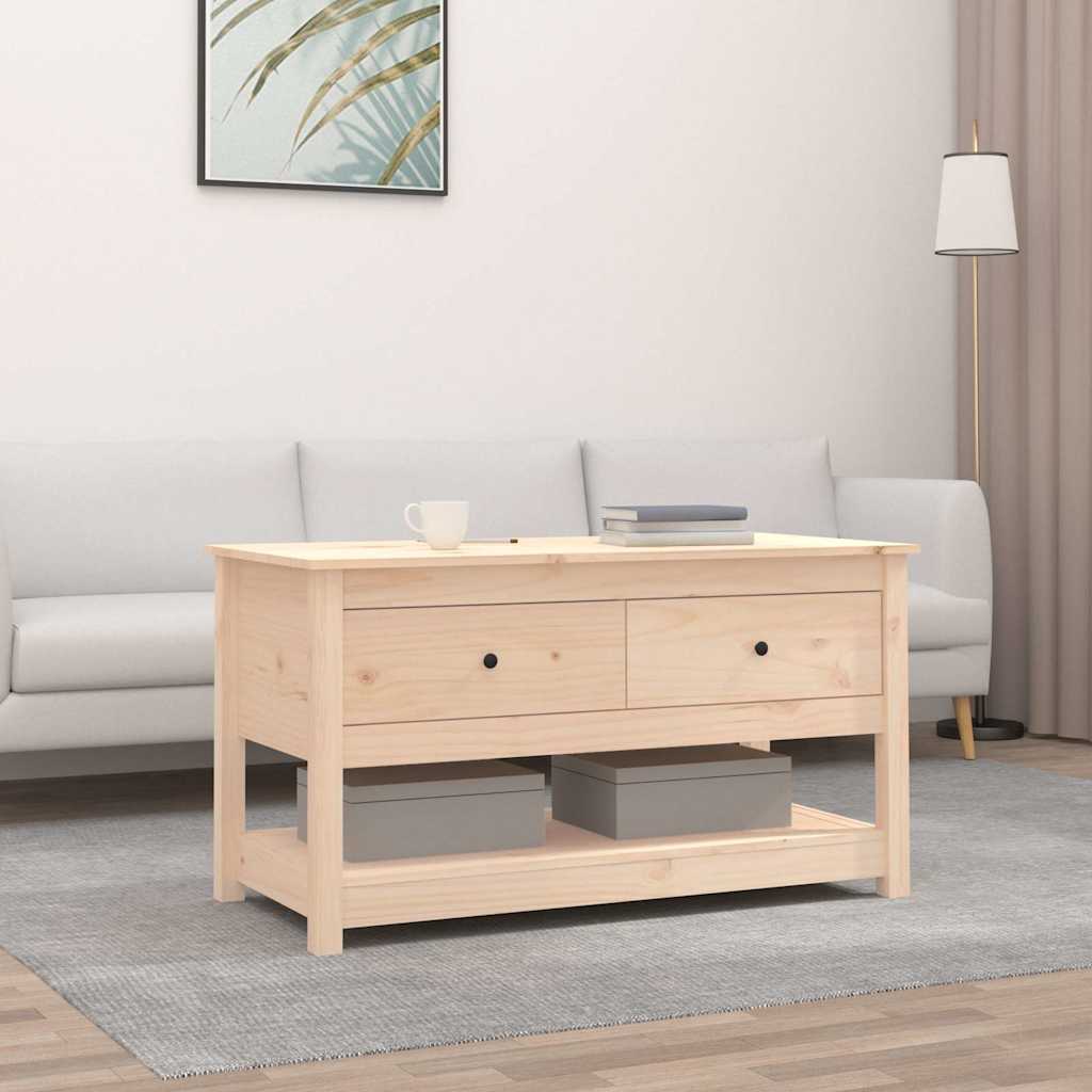 Vidaxl salontafel 102x49x55 cm massief grenenhout