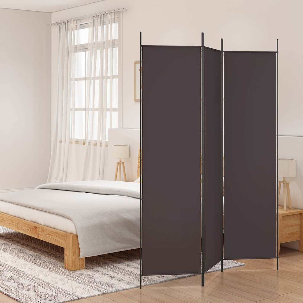 Vidaxl kamerscherm met 3 panelen 150x200 cm stof bruin