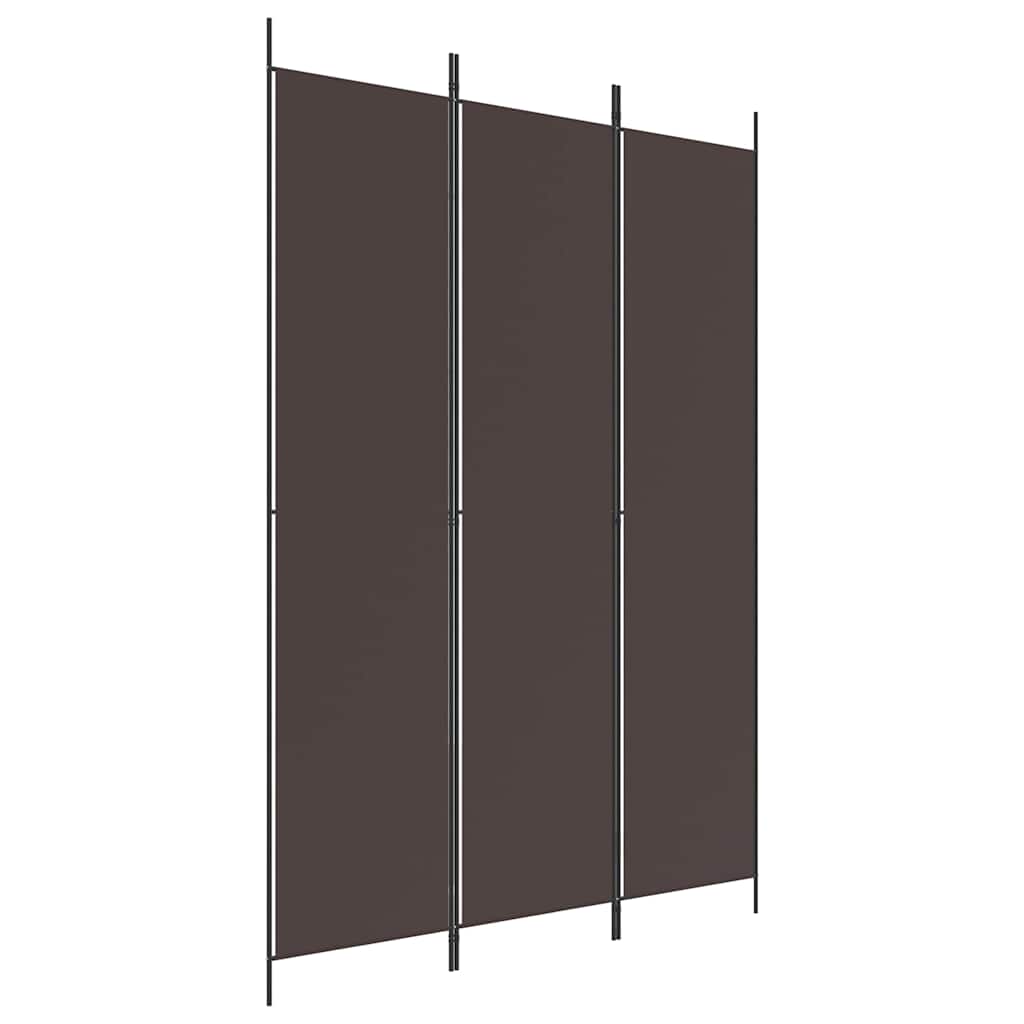 Vidaxl kamerscherm met 3 panelen 150x220 cm stof bruin