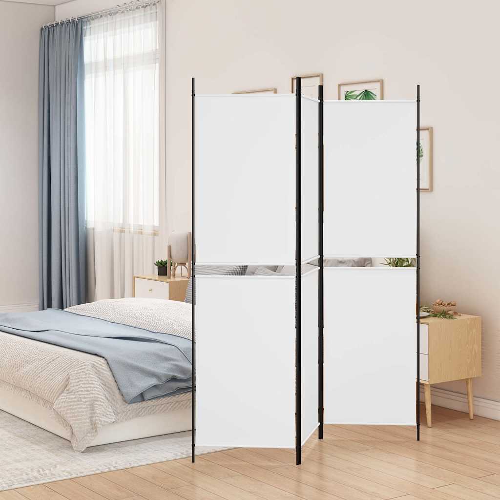 Vidaxl kamerscherm met 3 panelen 150x200 cm stof wit