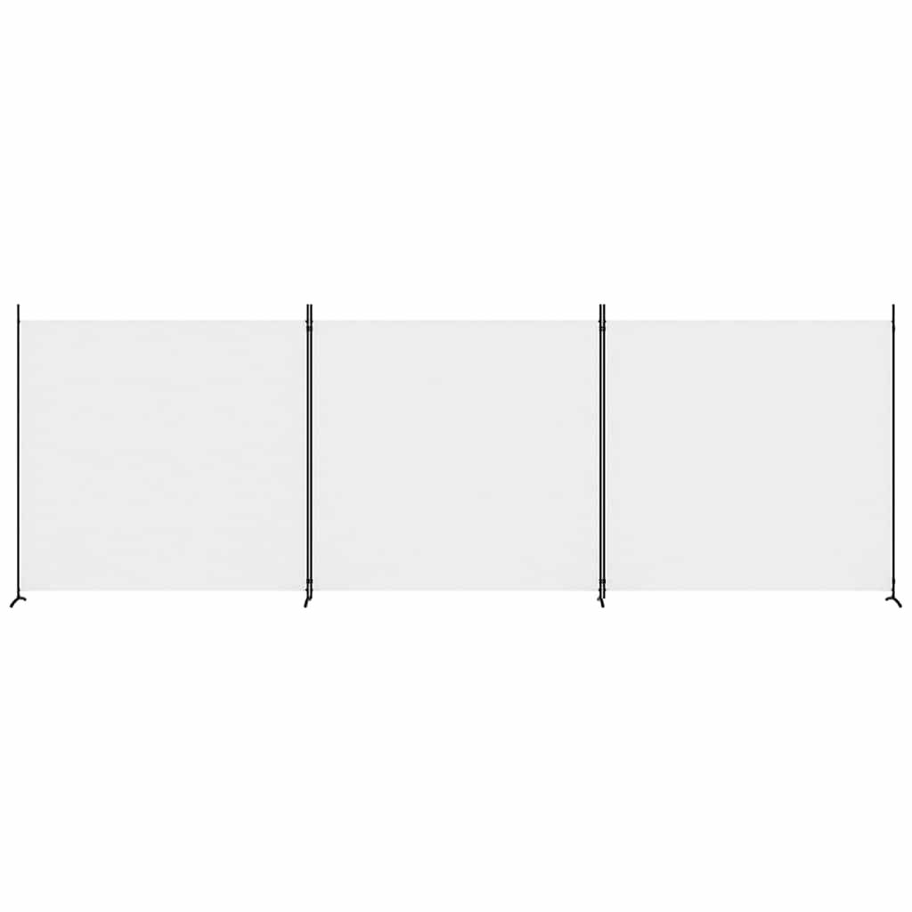 Vidaxl kamerscherm met 3 panelen 525x180 cm stof wit