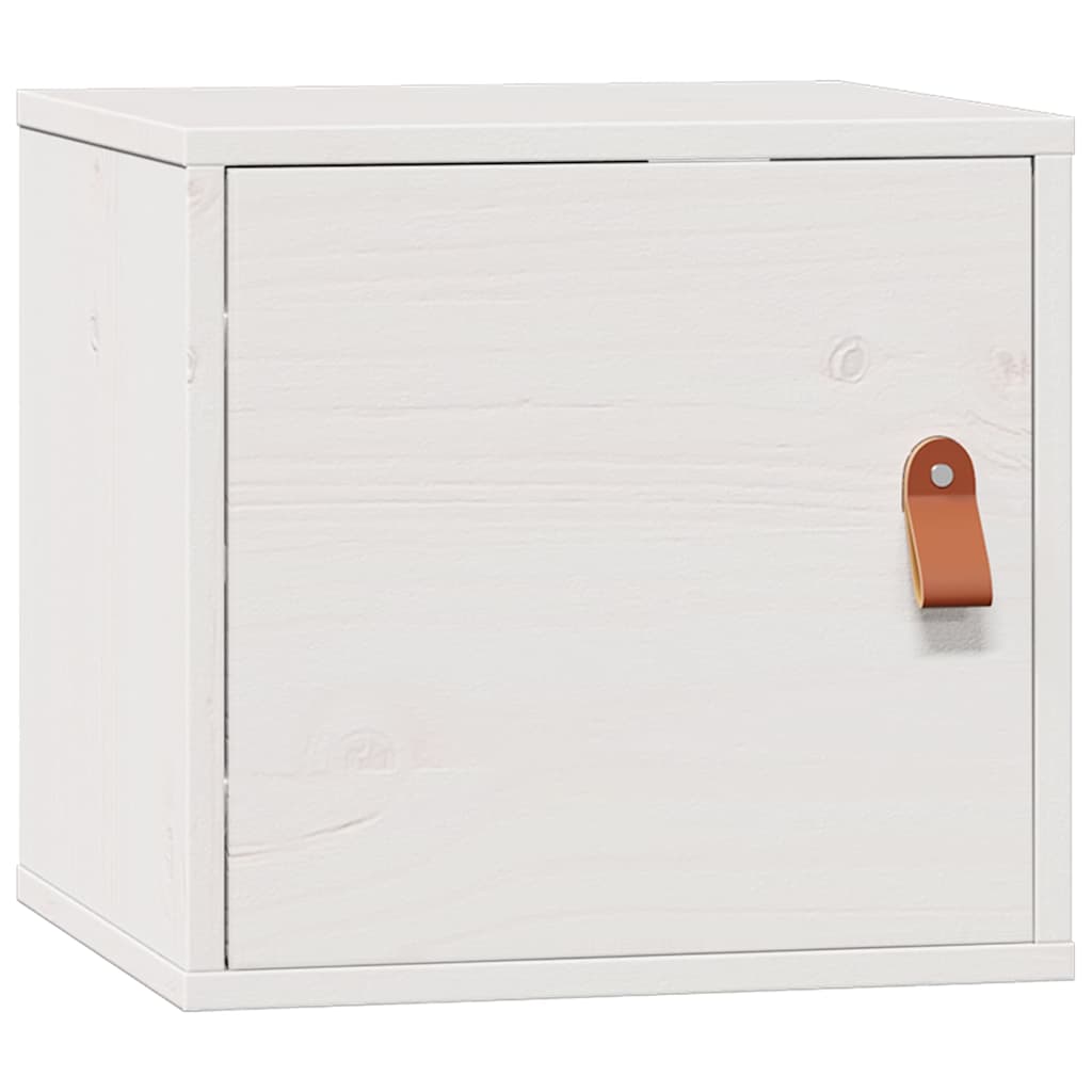 Vidaxl wandkast 31,5x30x30 cm massief grenenhout wit