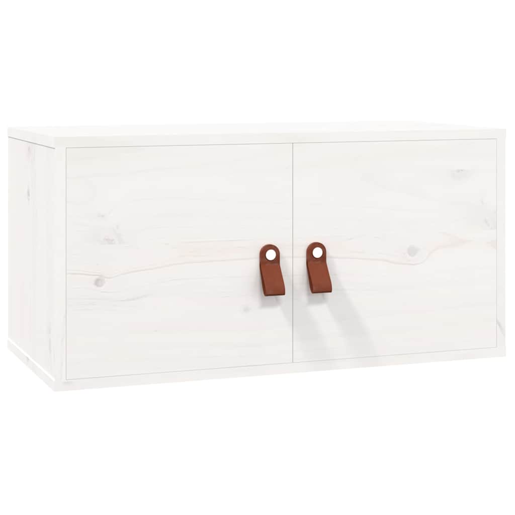 Vidaxl wandkasten 2 st 60x30x30 cm massief grenenhout wit