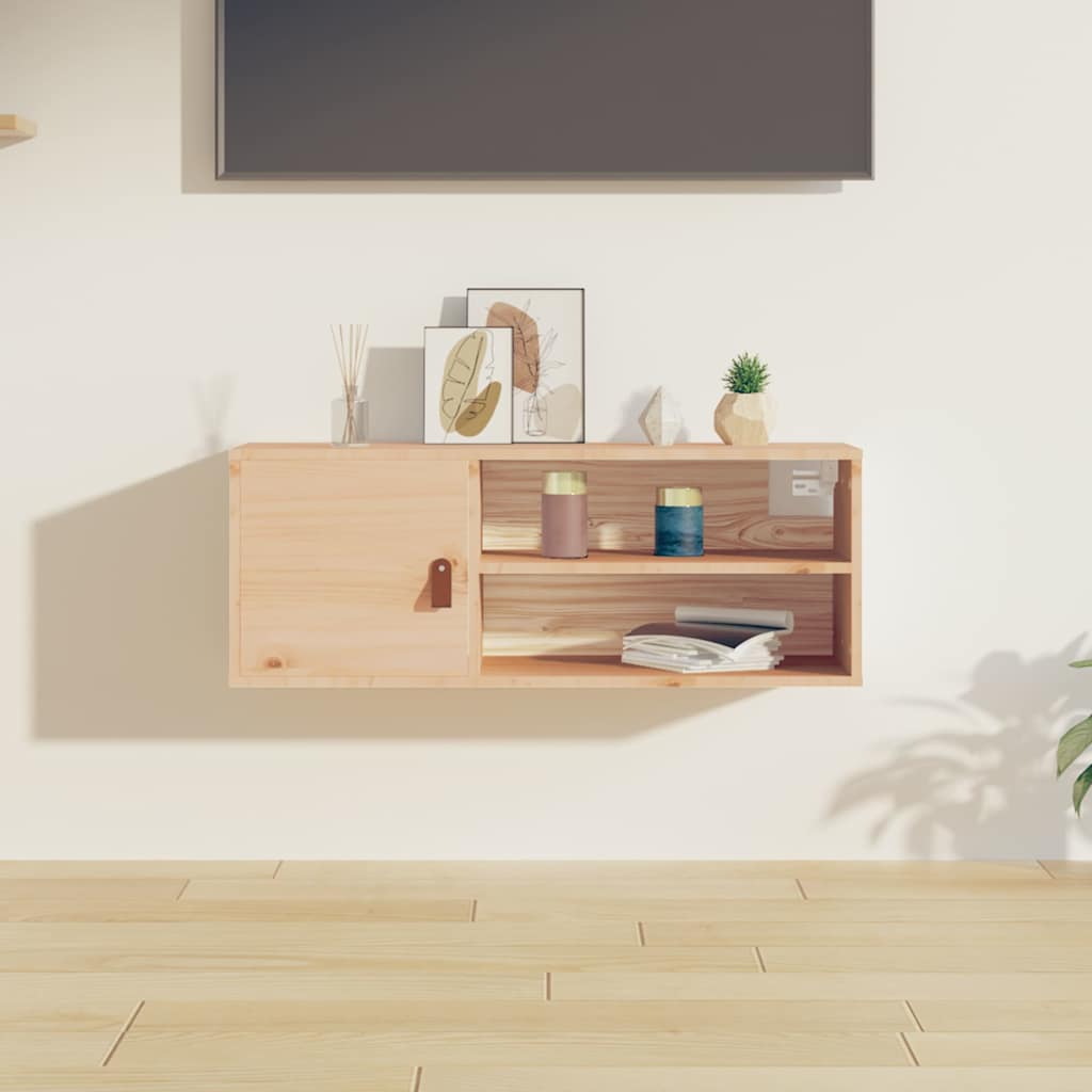 Vidaxl wandkast 80x30x30 cm massief grenenhout