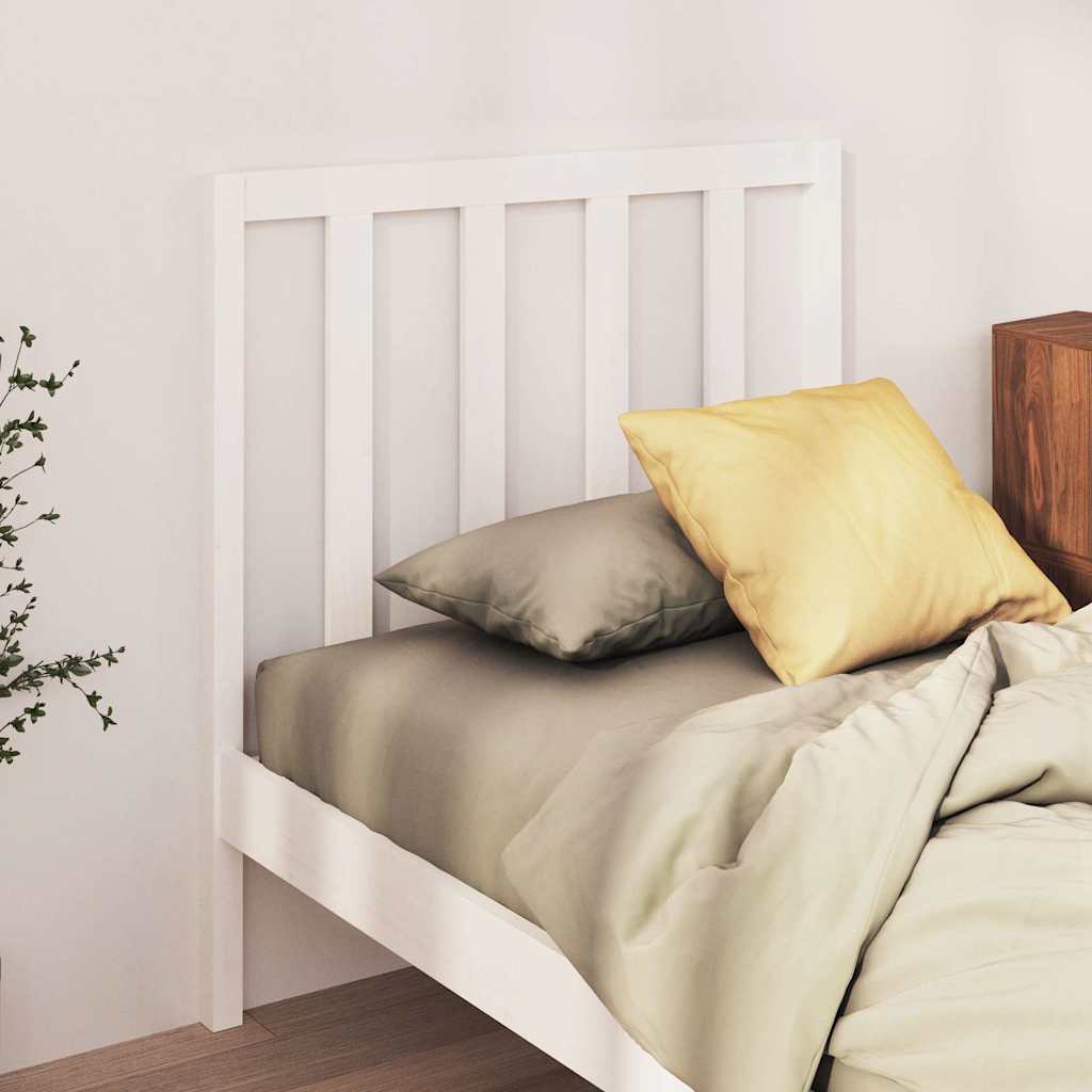Vidaxl hoofdbord 95x4x100 cm massief grenenhout wit