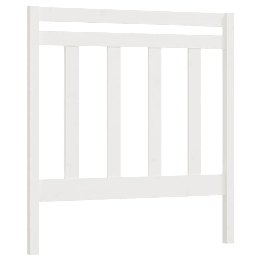 Vidaxl hoofdbord 95x4x100 cm massief grenenhout wit
