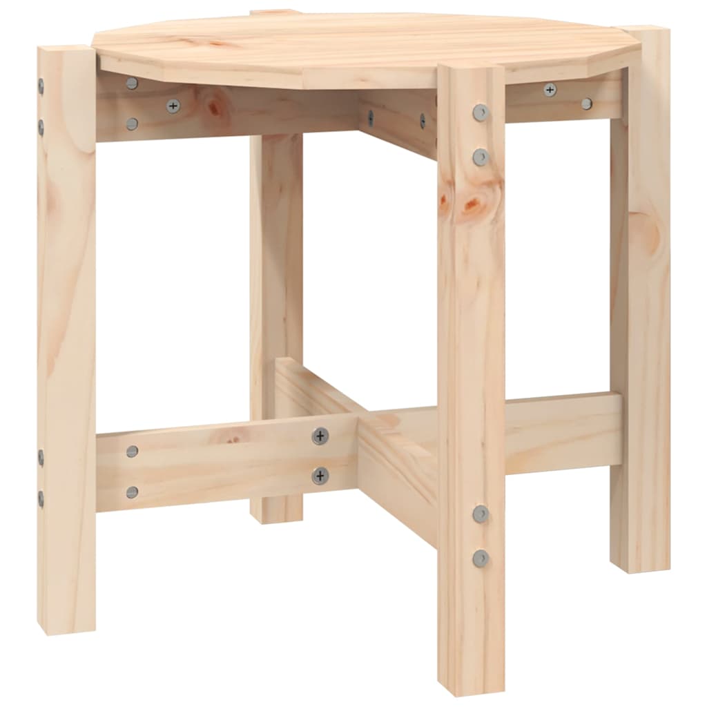 Vidaxl salontafel ø 52,5x45 cm massief grenenhout