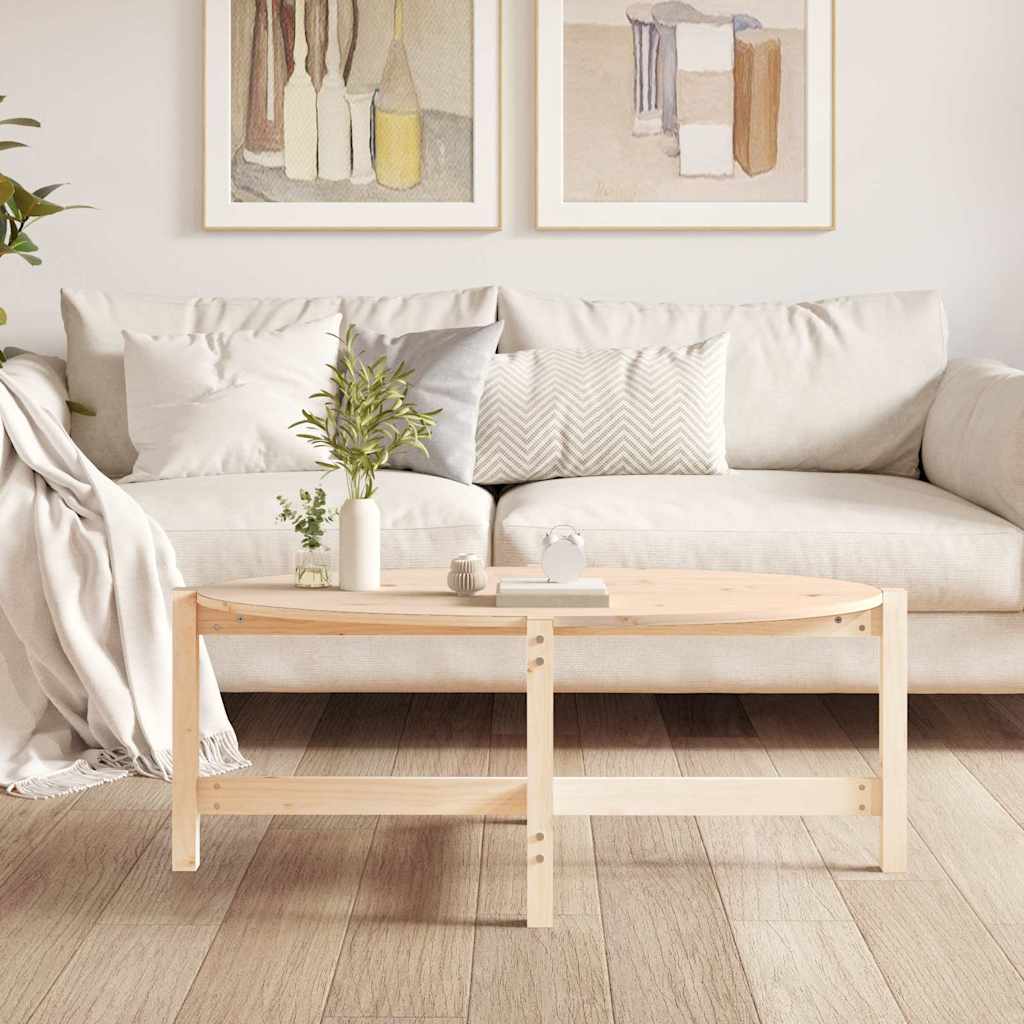 Vidaxl salontafel 118x63x45 cm massief grenenhout