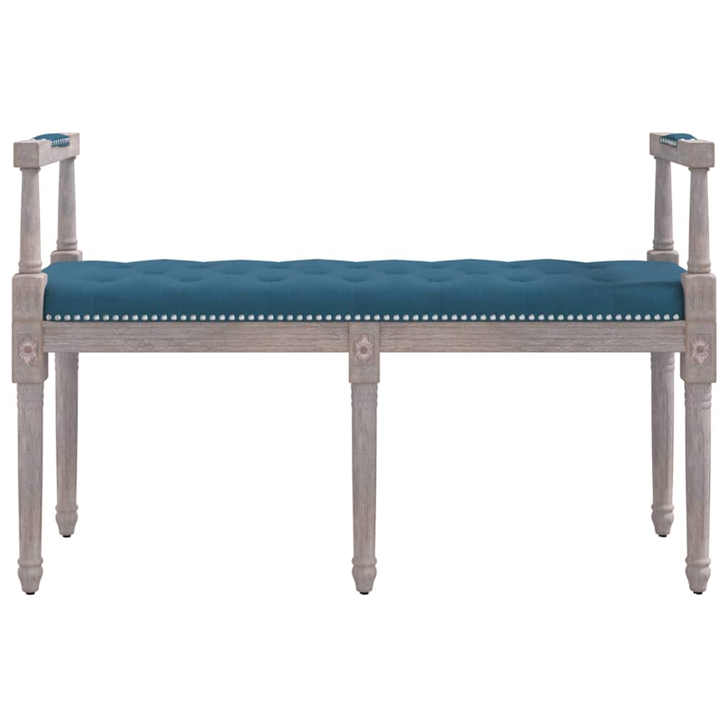 Vidaxl bankje 110x40x70 cm fluweel blauw