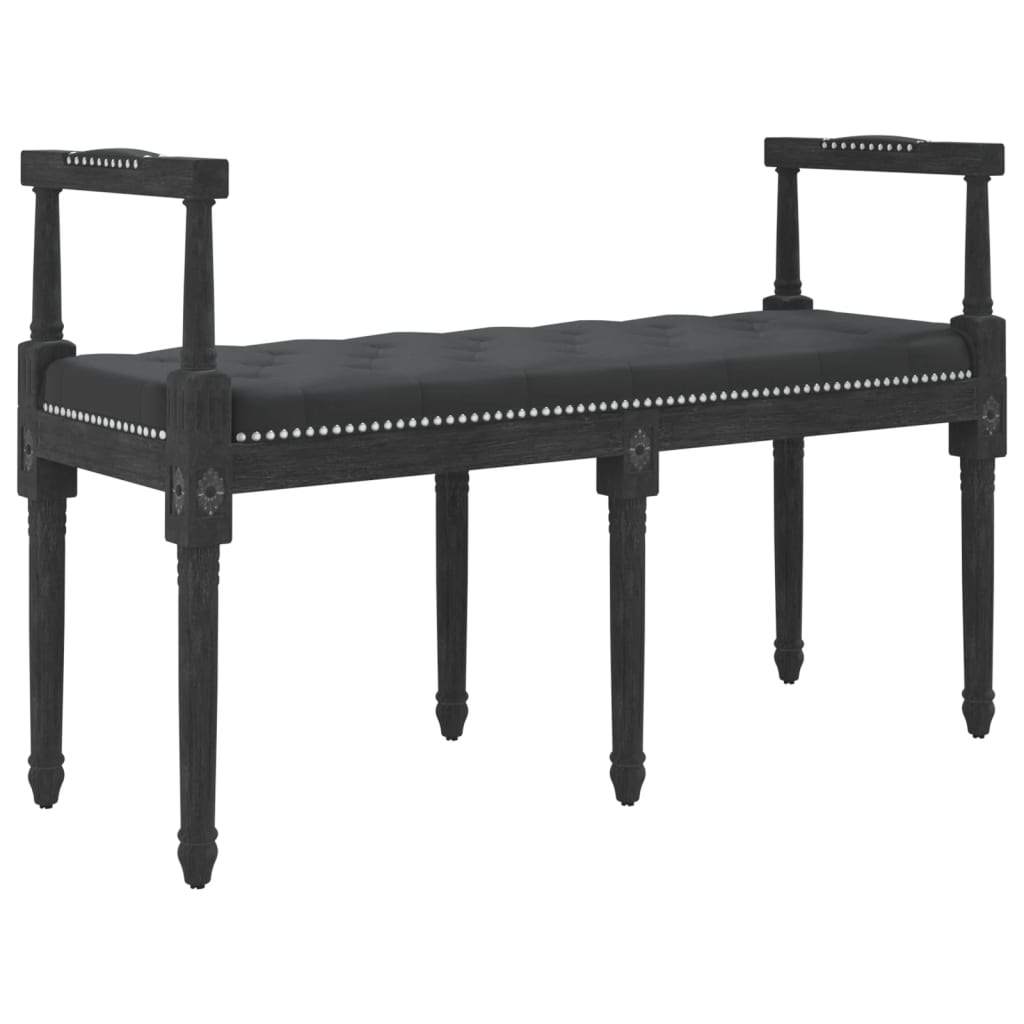 Vidaxl bankje 110x40x70 cm fluweel zwart