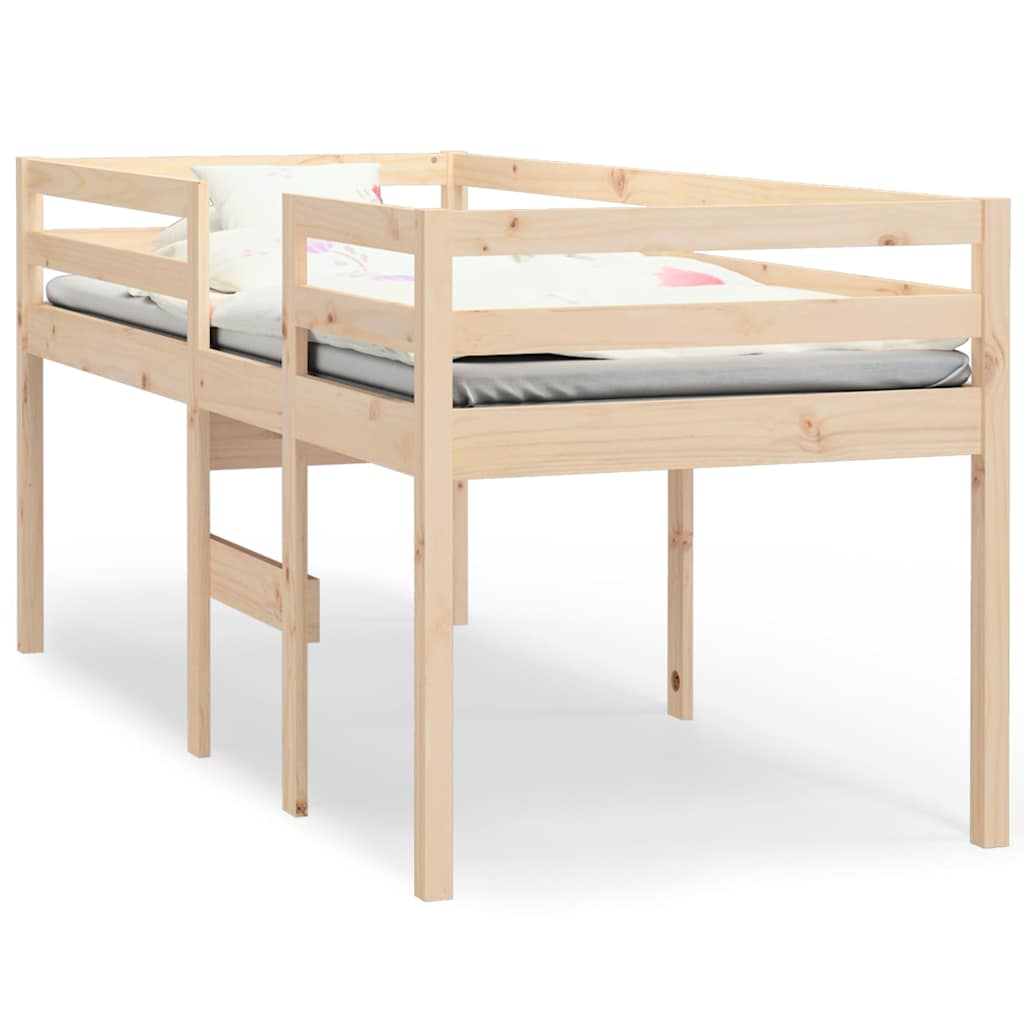 Vidaxl hoogslaper massief grenenhout 80x200 cm