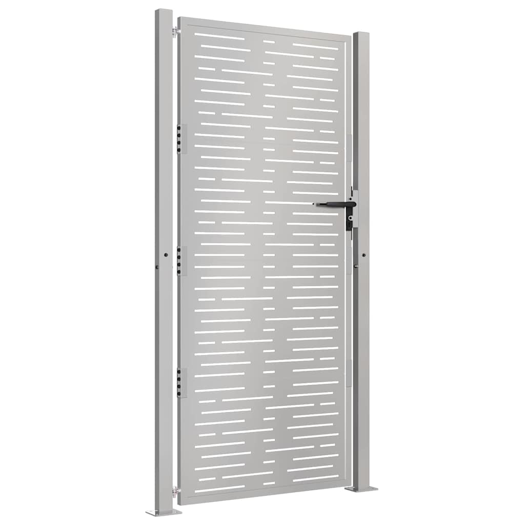 Vidaxl poort 100x200 cm vierkant cortenstaal