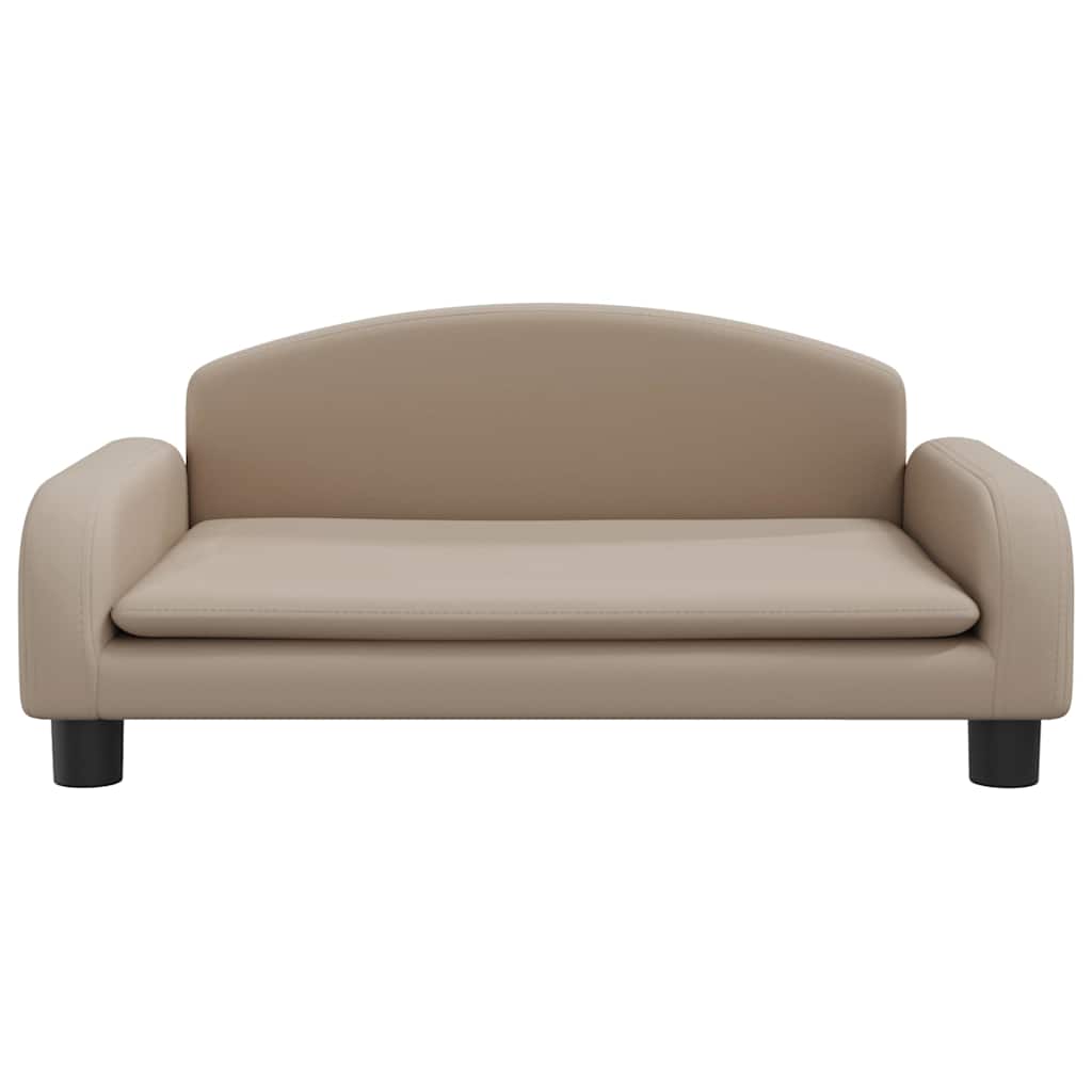 Vidaxl hondenmand 70x45x30 cm kunstleer cappuccinokleurig