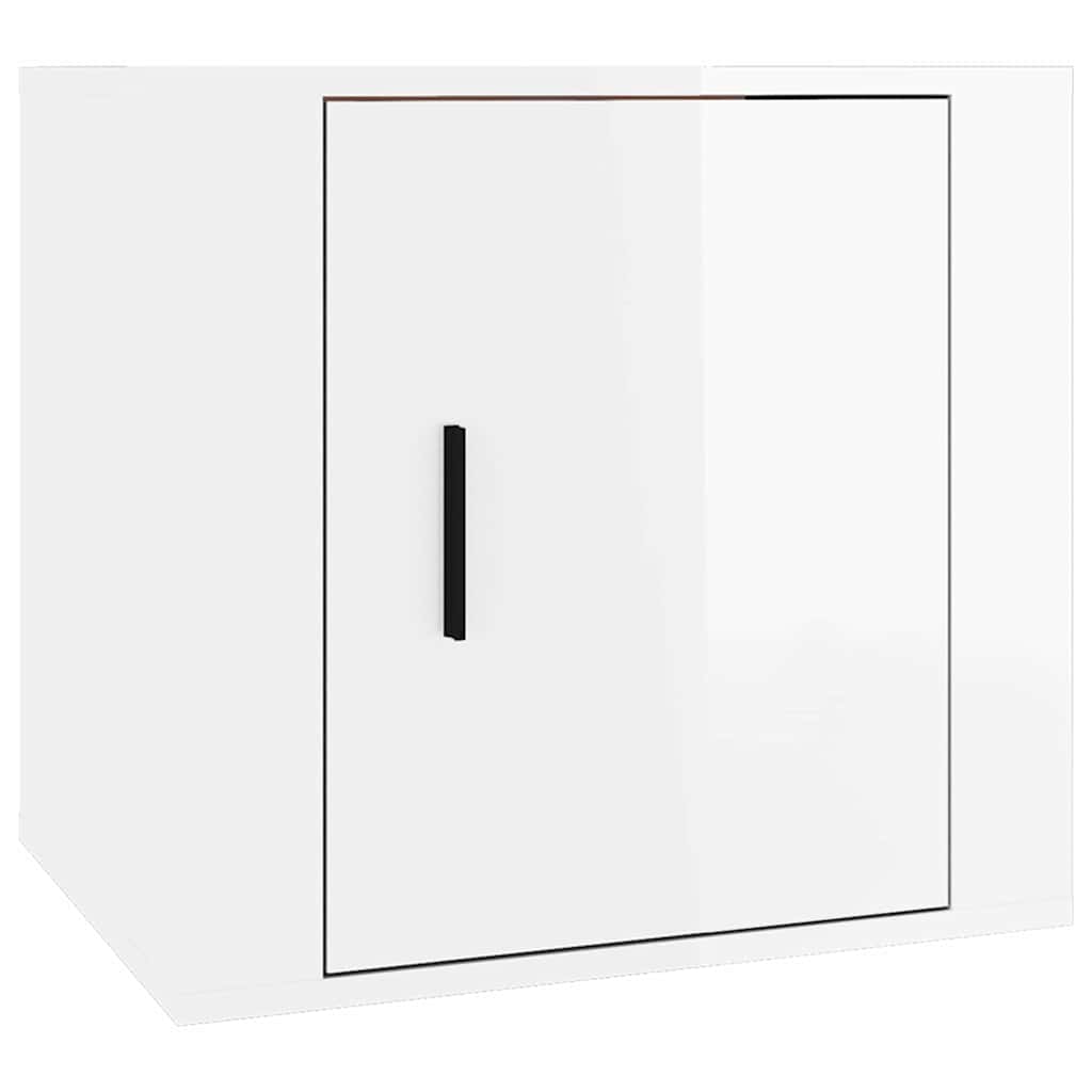 Vidaxl nachtkastje 50x39x47 cm hoogglans wit