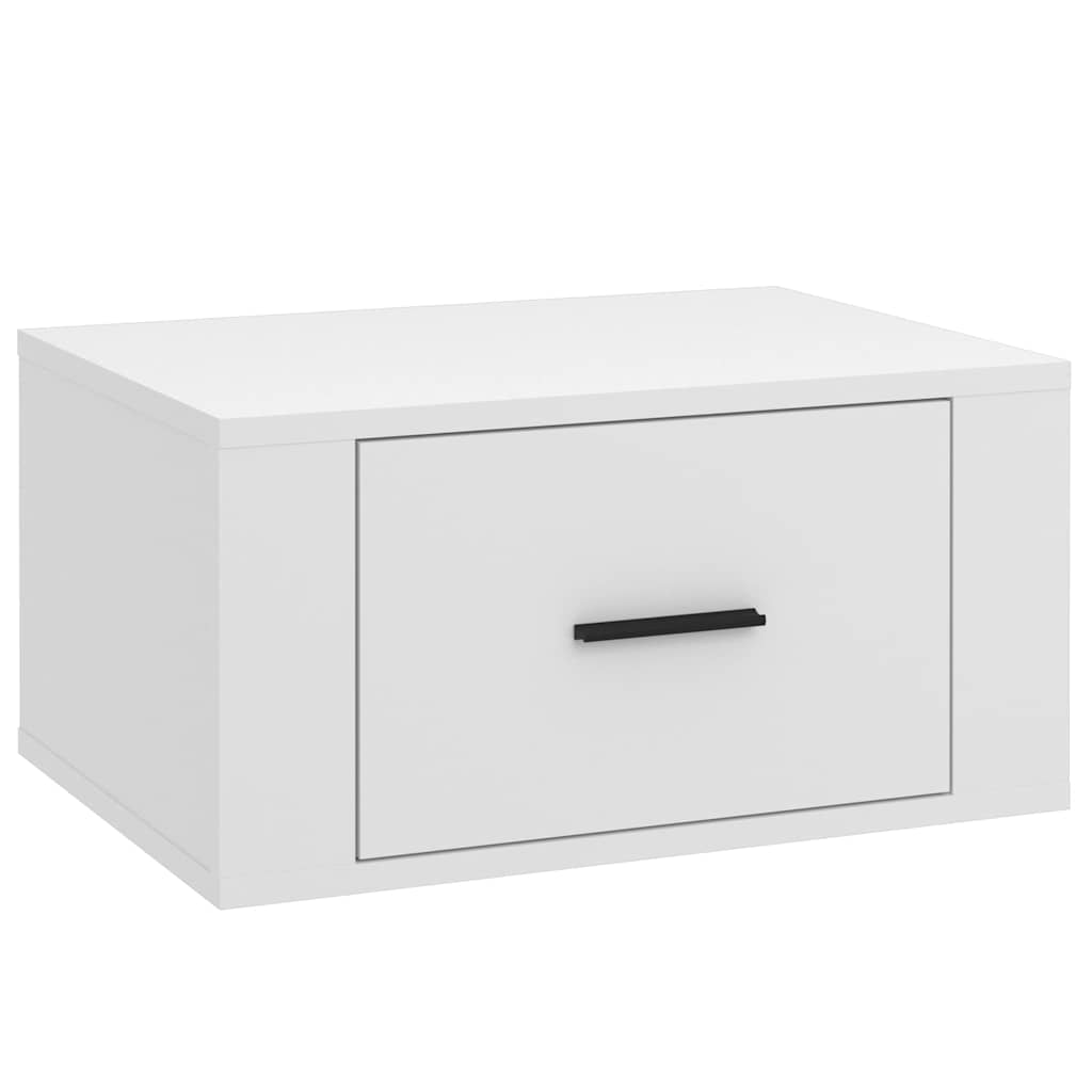 Vidaxl nachtkastje wandgemonteerd 50x36x25 cm wit
