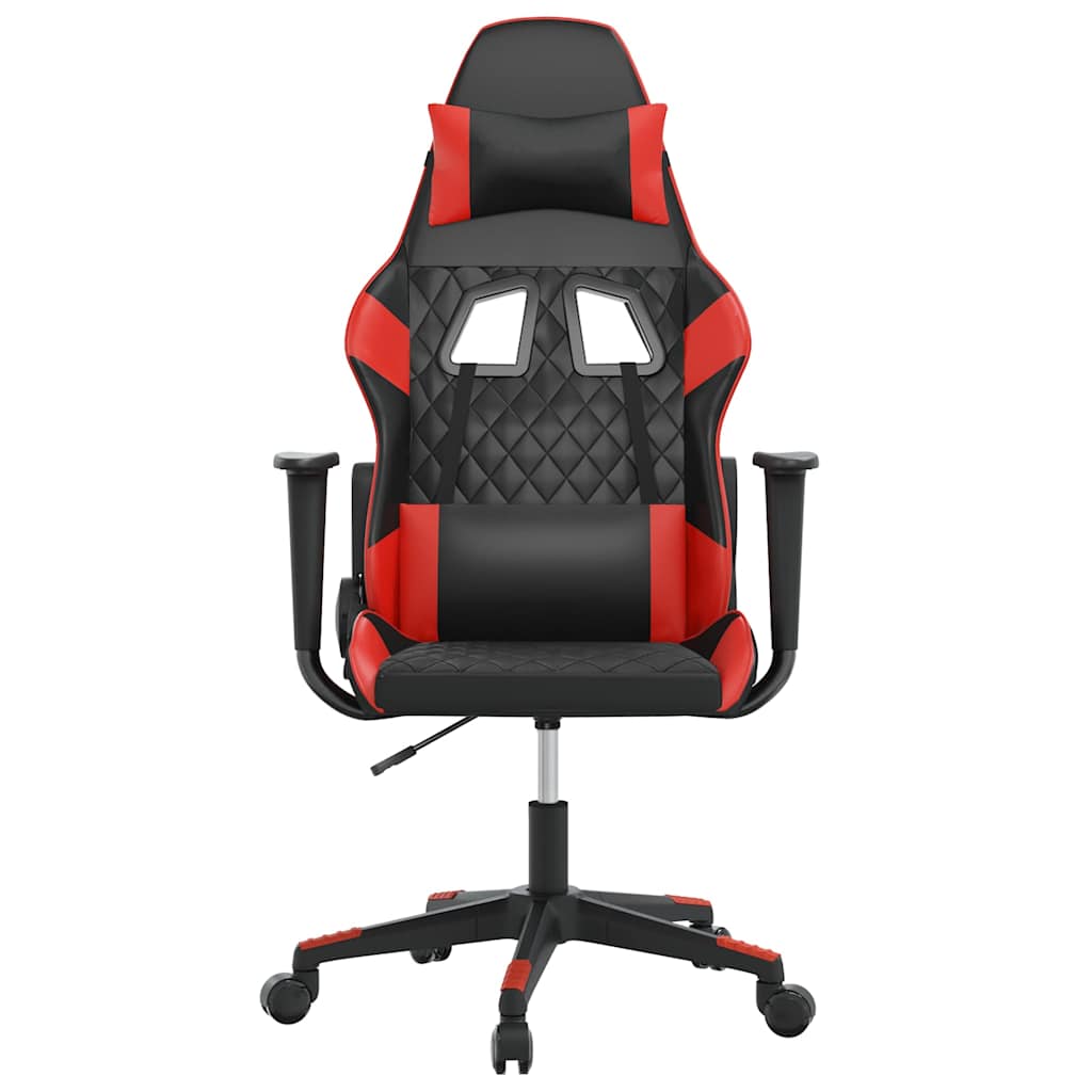 Vidaxl gamestoel kunstleer zwart en rood