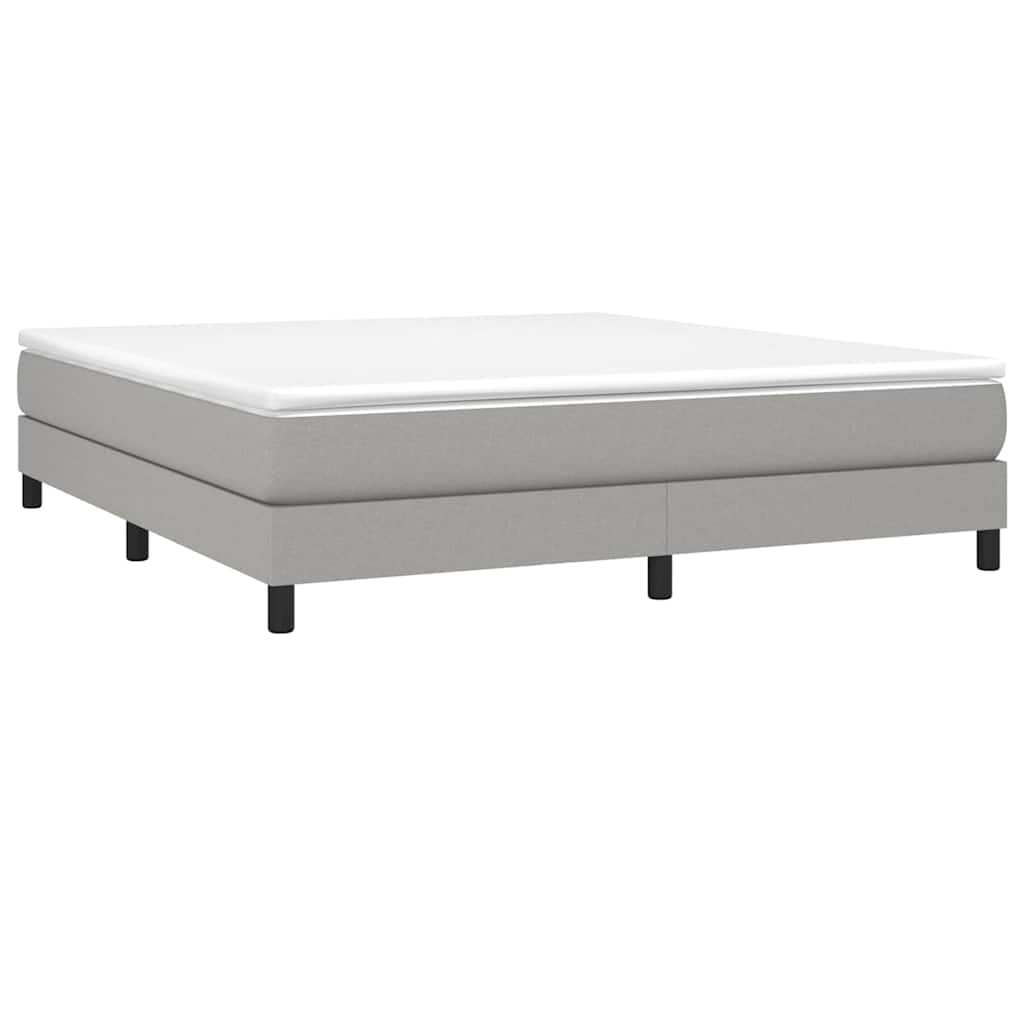 Vidaxl boxspring bed stof lichtgrijs 160x200 cm