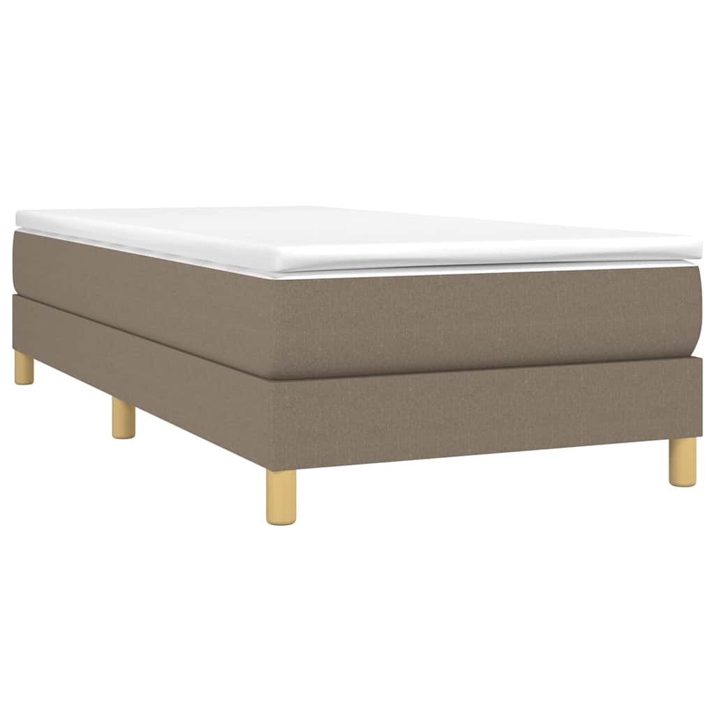 Vidaxl boxspring bed 90x190 cm stof taupe
