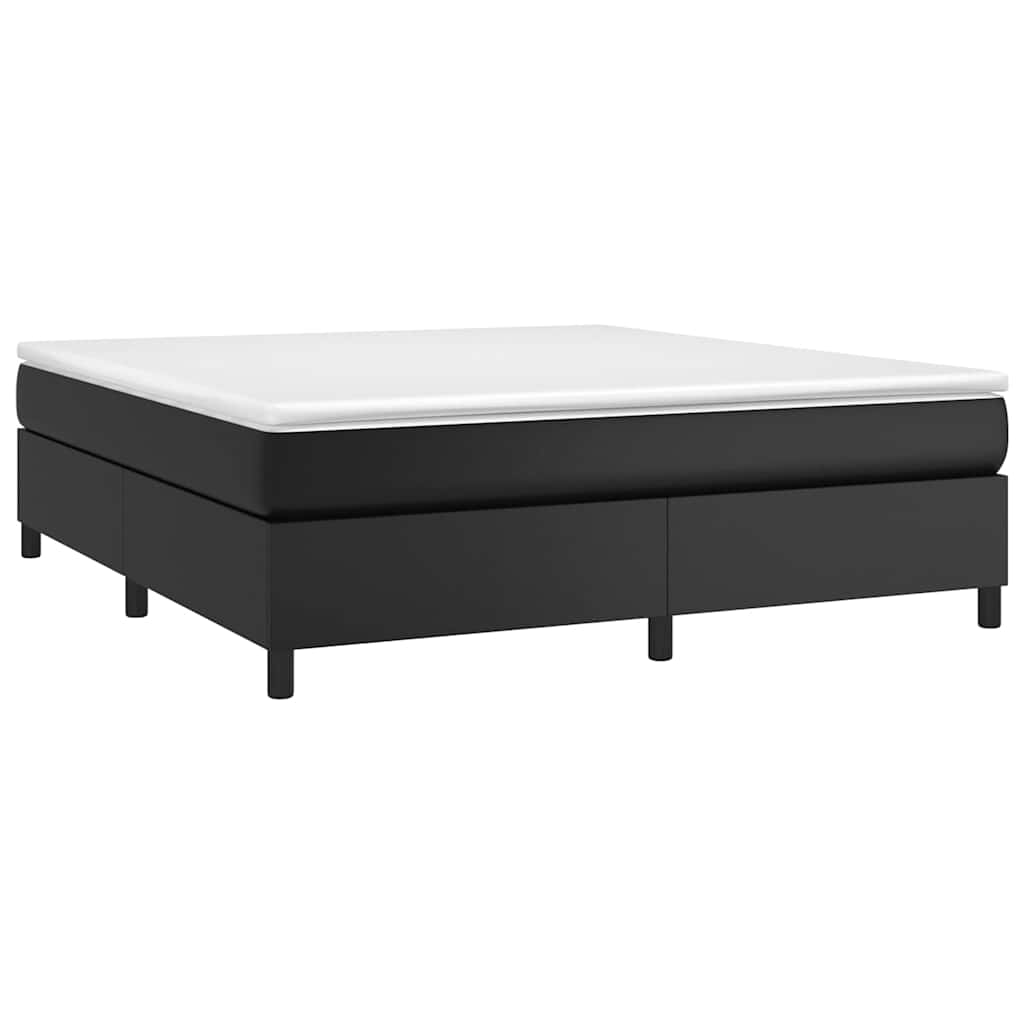 Vidaxl boxspring bed kunstleer zwart 160x200 cm