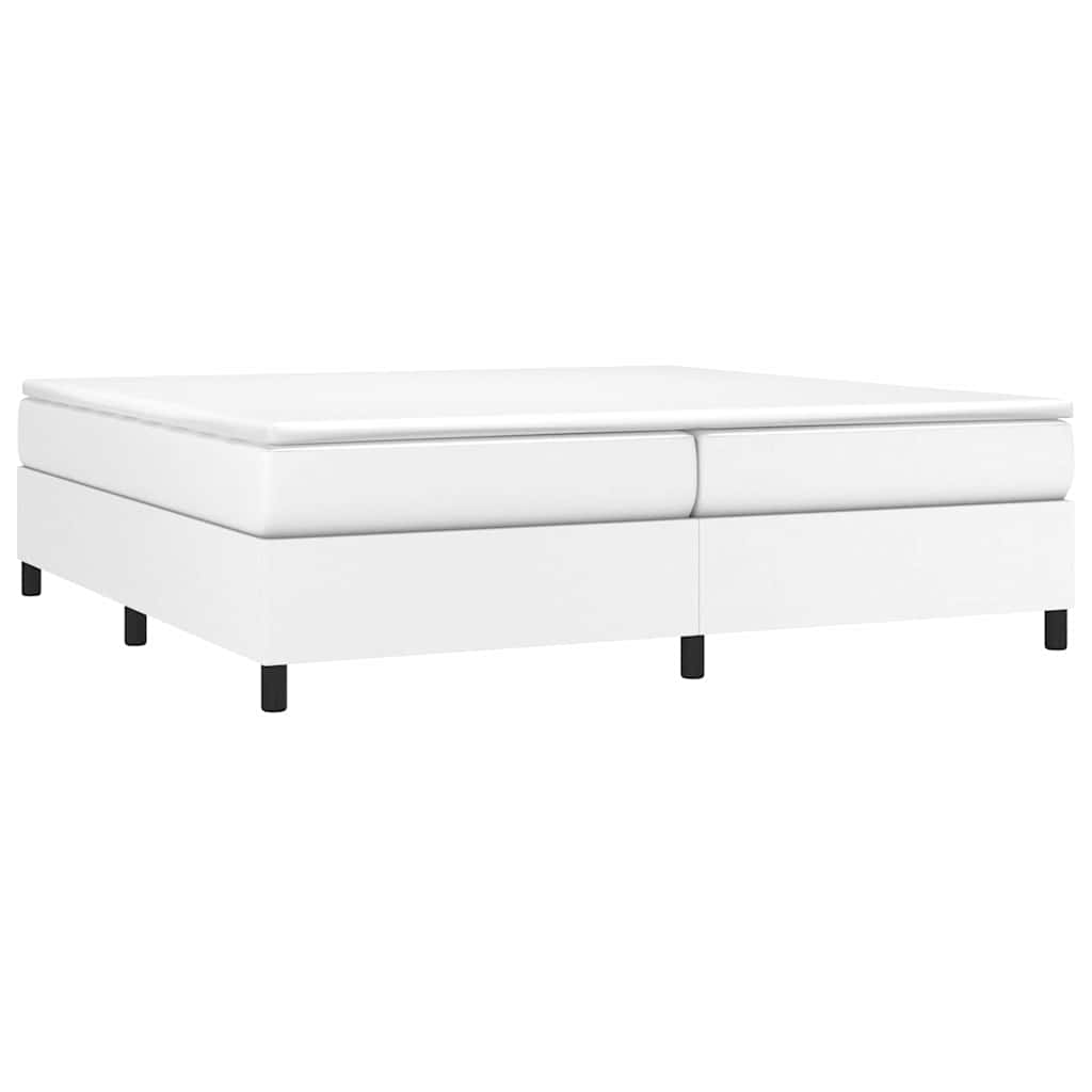 Vidaxl boxspring bed kunstleer wit 200x200 cm