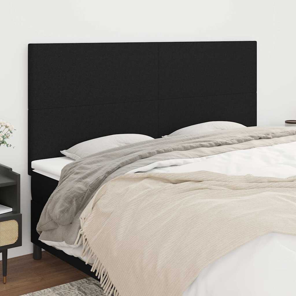 Vidaxl hoofdbord zwart 180x5x118 128 cm stof