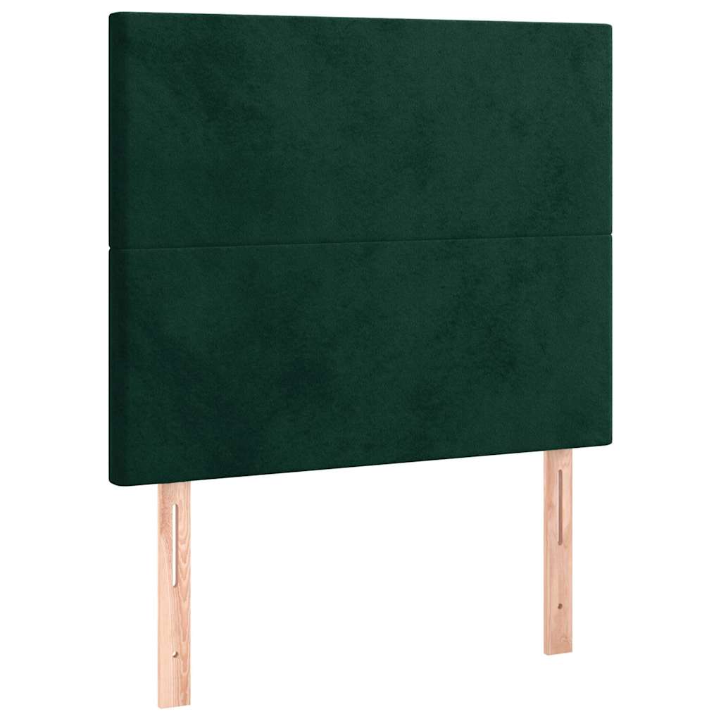 Vidaxl hoofdbord donkergroen 90x5x118 128 cm fluweel