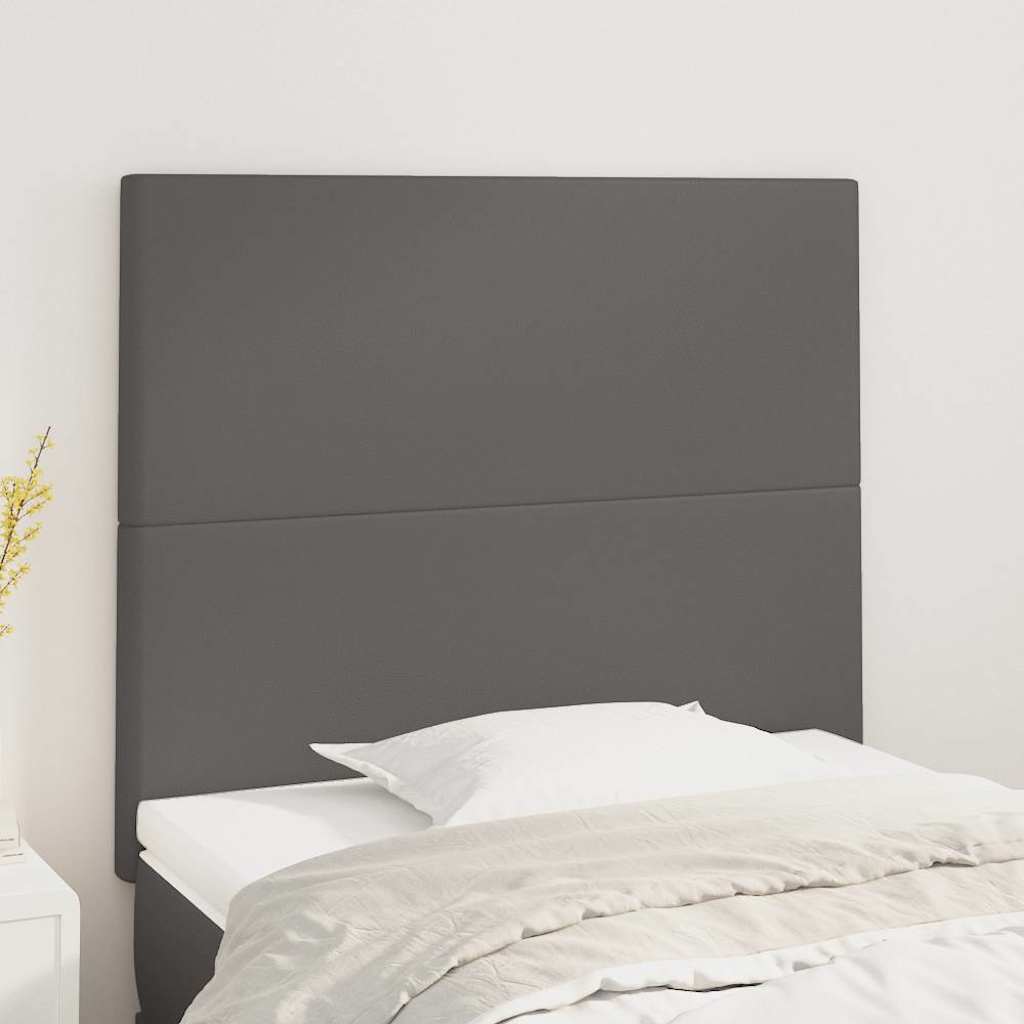 Vidaxl hoofdbord grijs 80x5x118 128 cm kunstleer